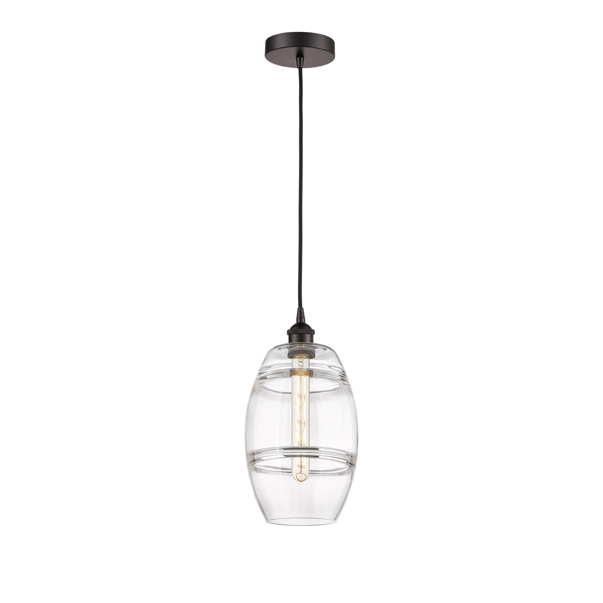 Shown in Oil Rubbed Bronze finish and Clear glass