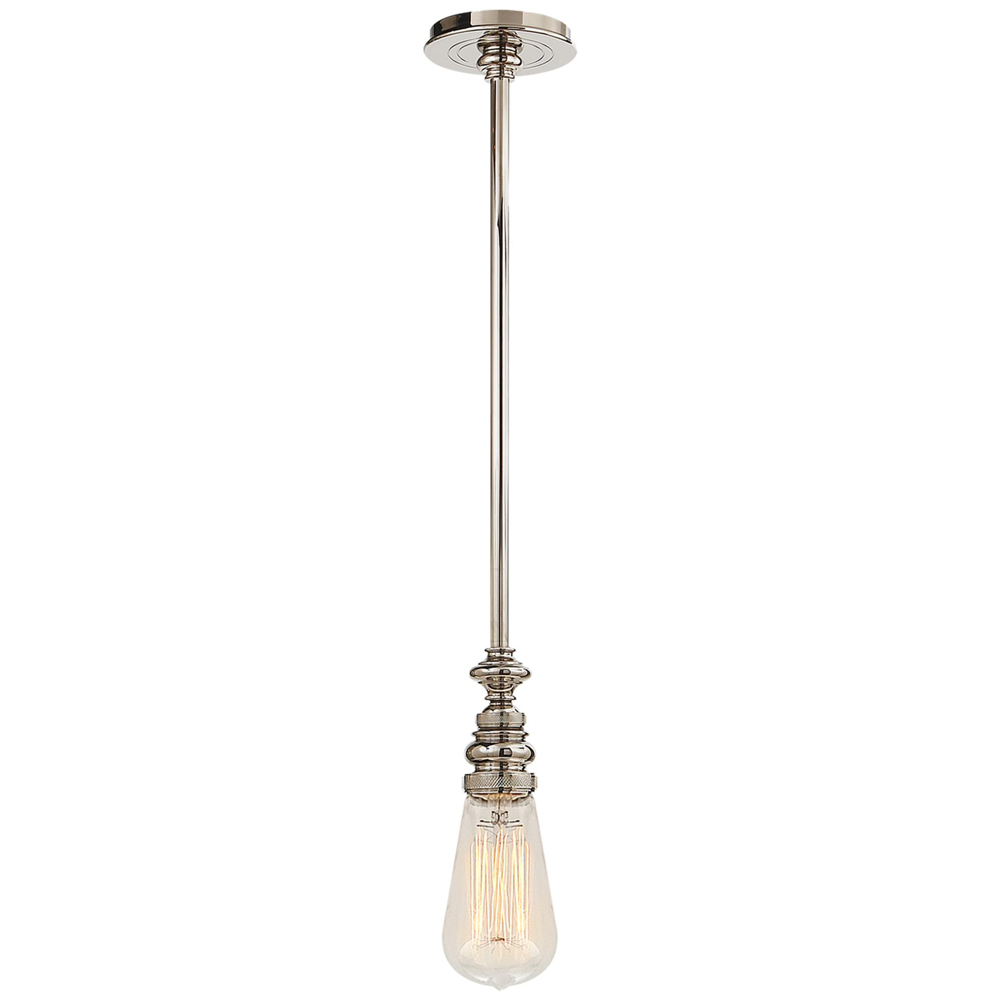 Shown in Polished Nickel finish and Without shade