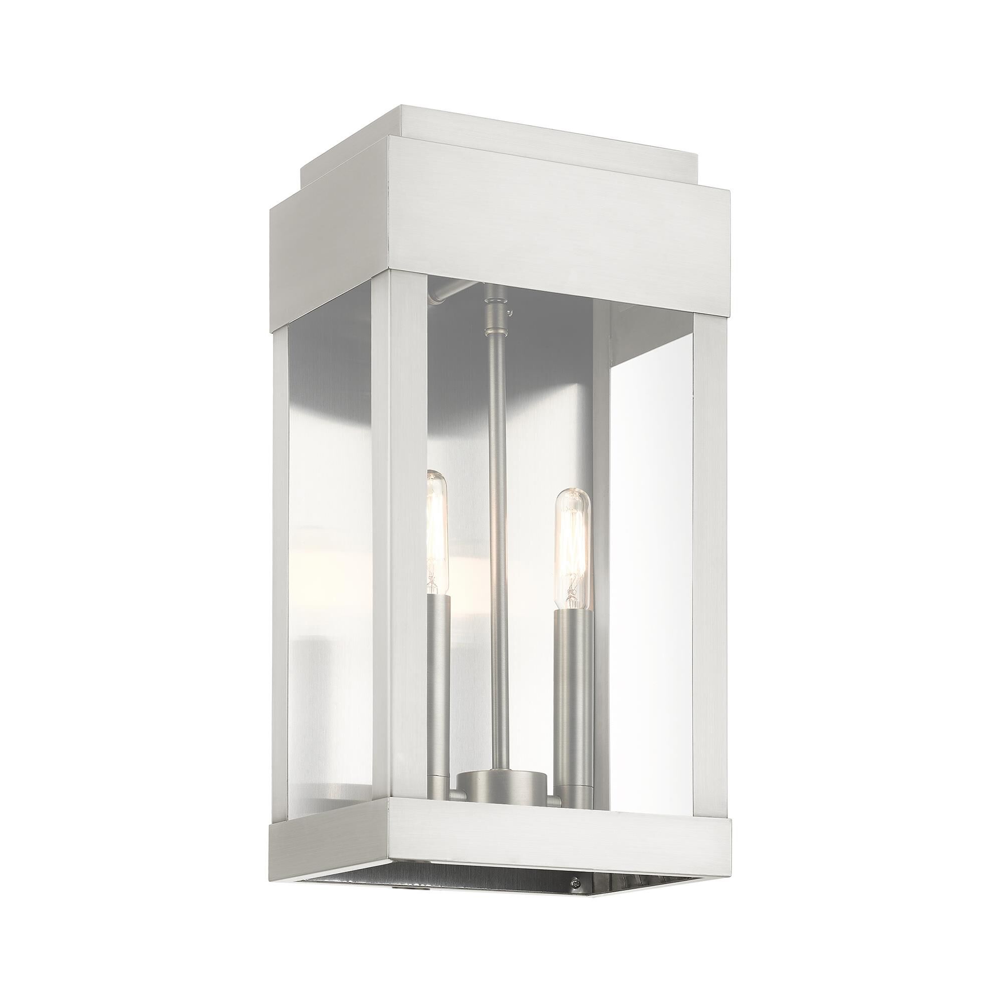 York 16 Inch Tall 2 Light Outdoor Wall Light by Livex Lighting