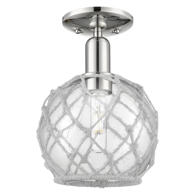 Bruno Marashlian Farmhouse Rope 8 Inch Semi Flush Mount by Innovations Lighting