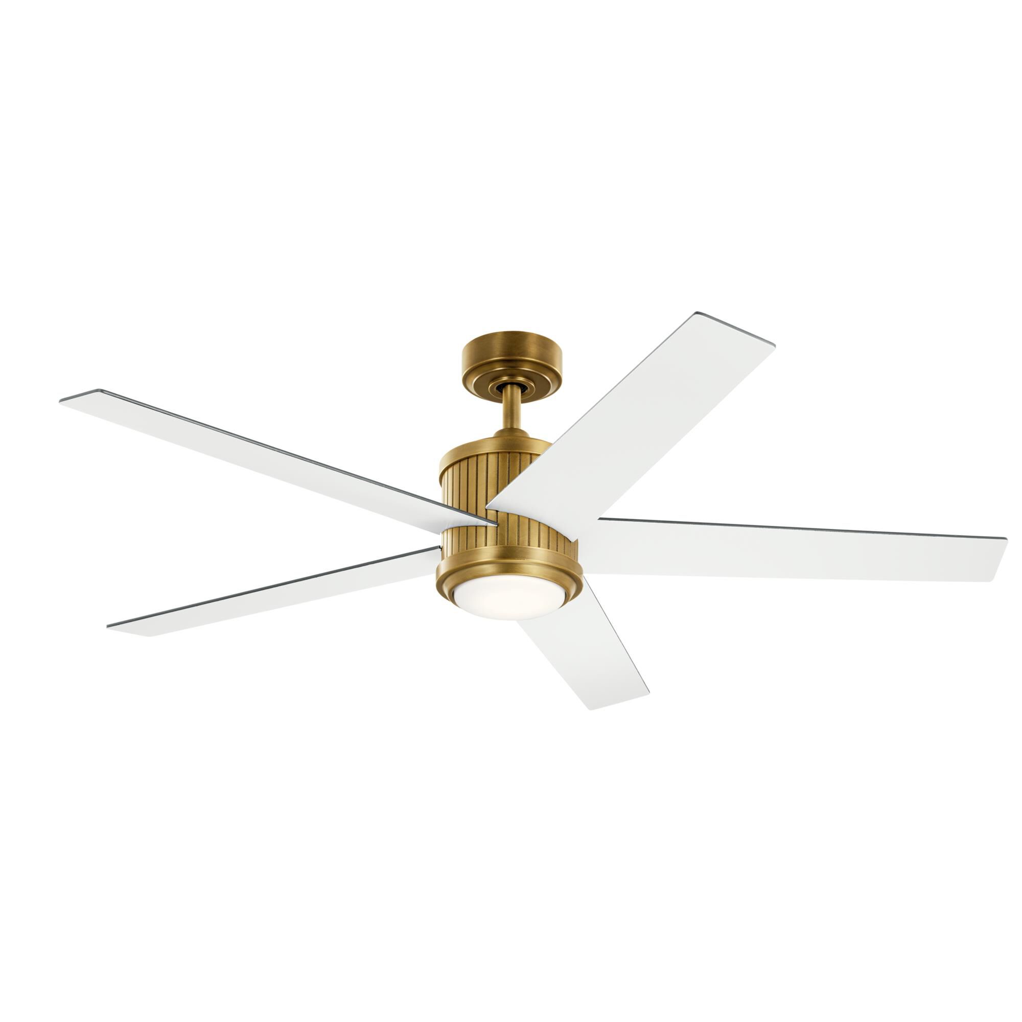 Shown in Natural Brass finish and Etched Cased Opal glass