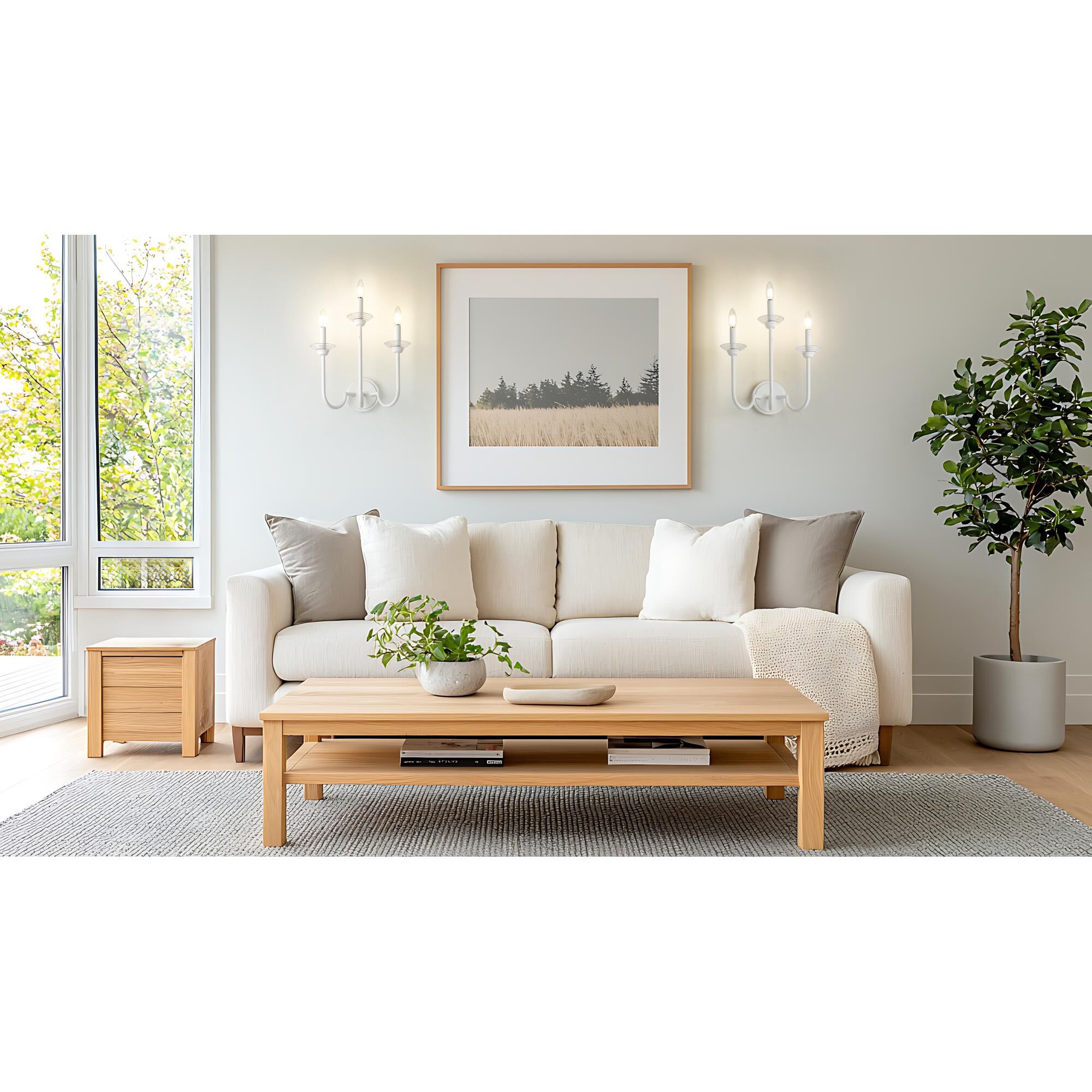 Shown in Textured White finish and Clear Ribbed glass and Clear Ribbed shade