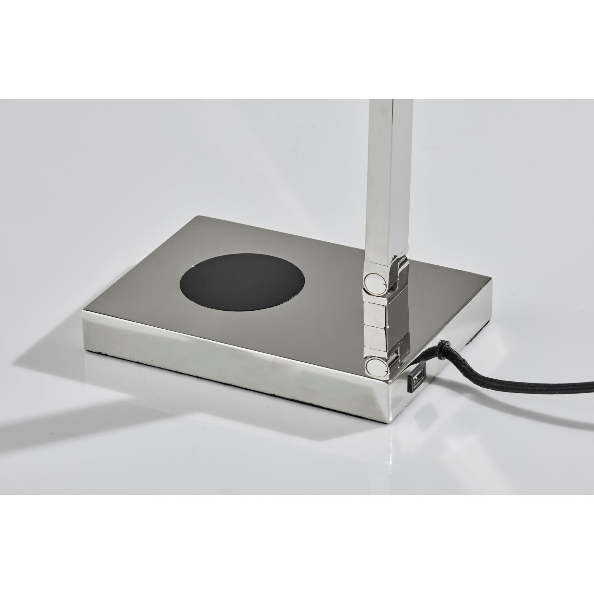 Shown in Polished Nickel finish and Polished Nickel shade