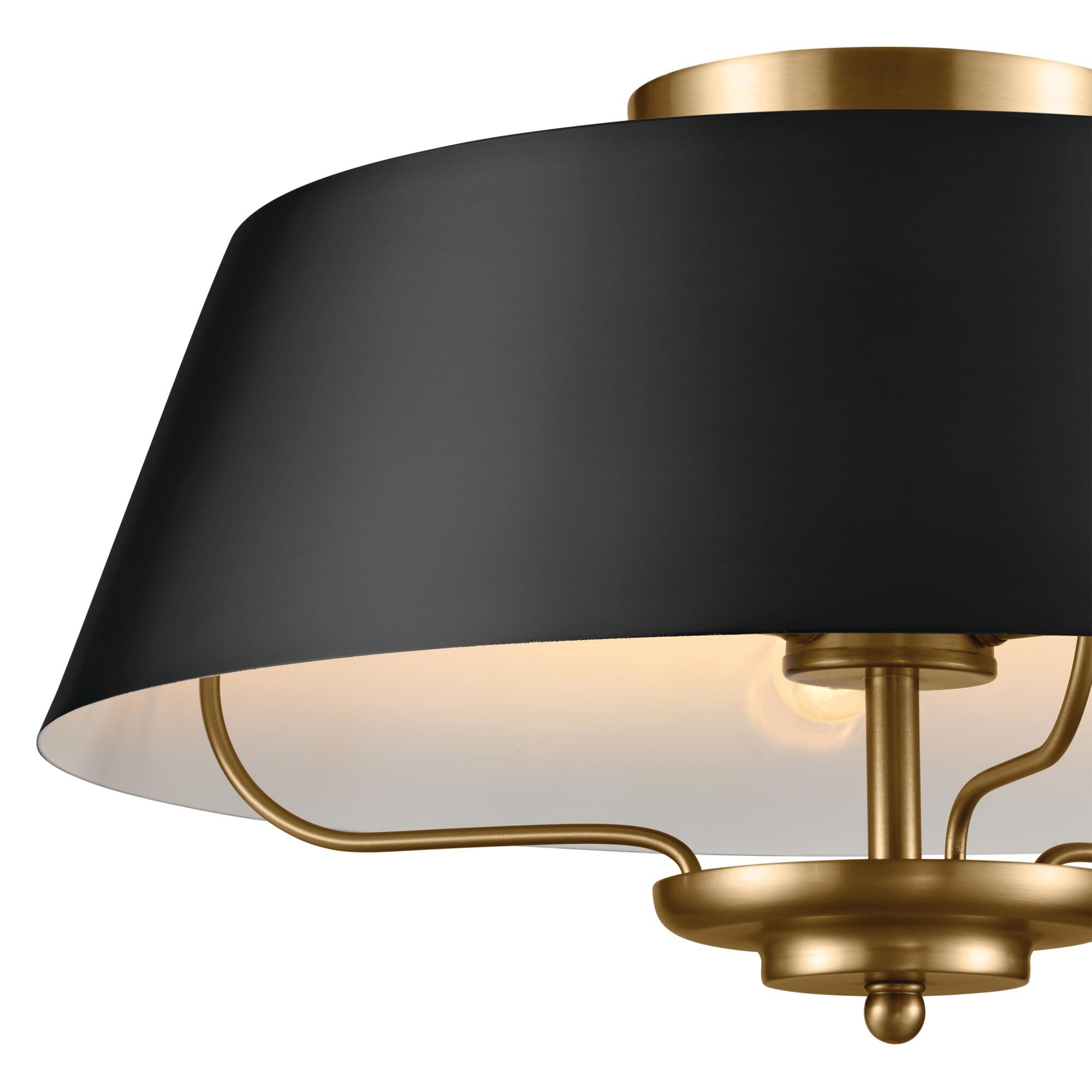Shown in Black finish and Metal shade