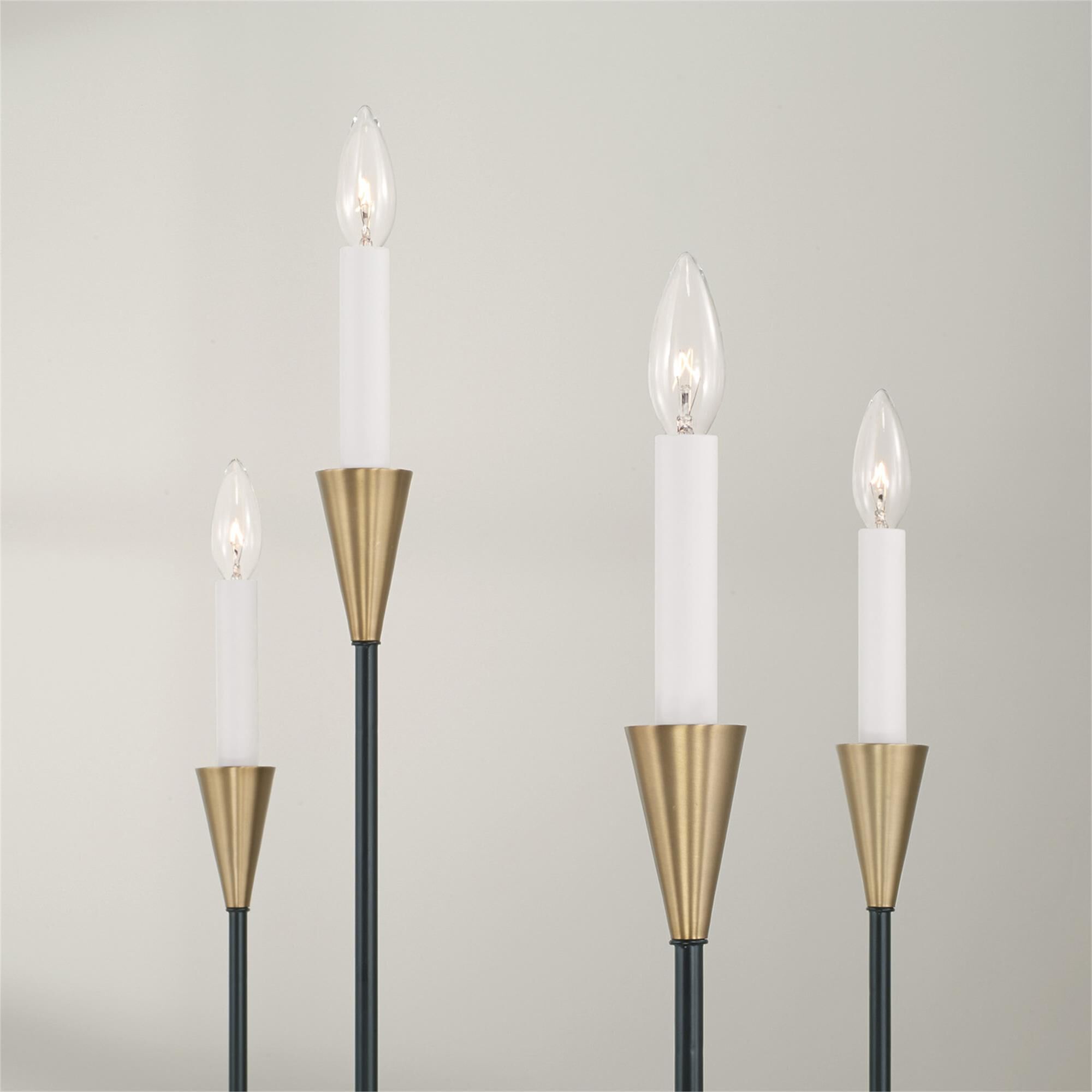 Shown in Aged Brass And Black finish