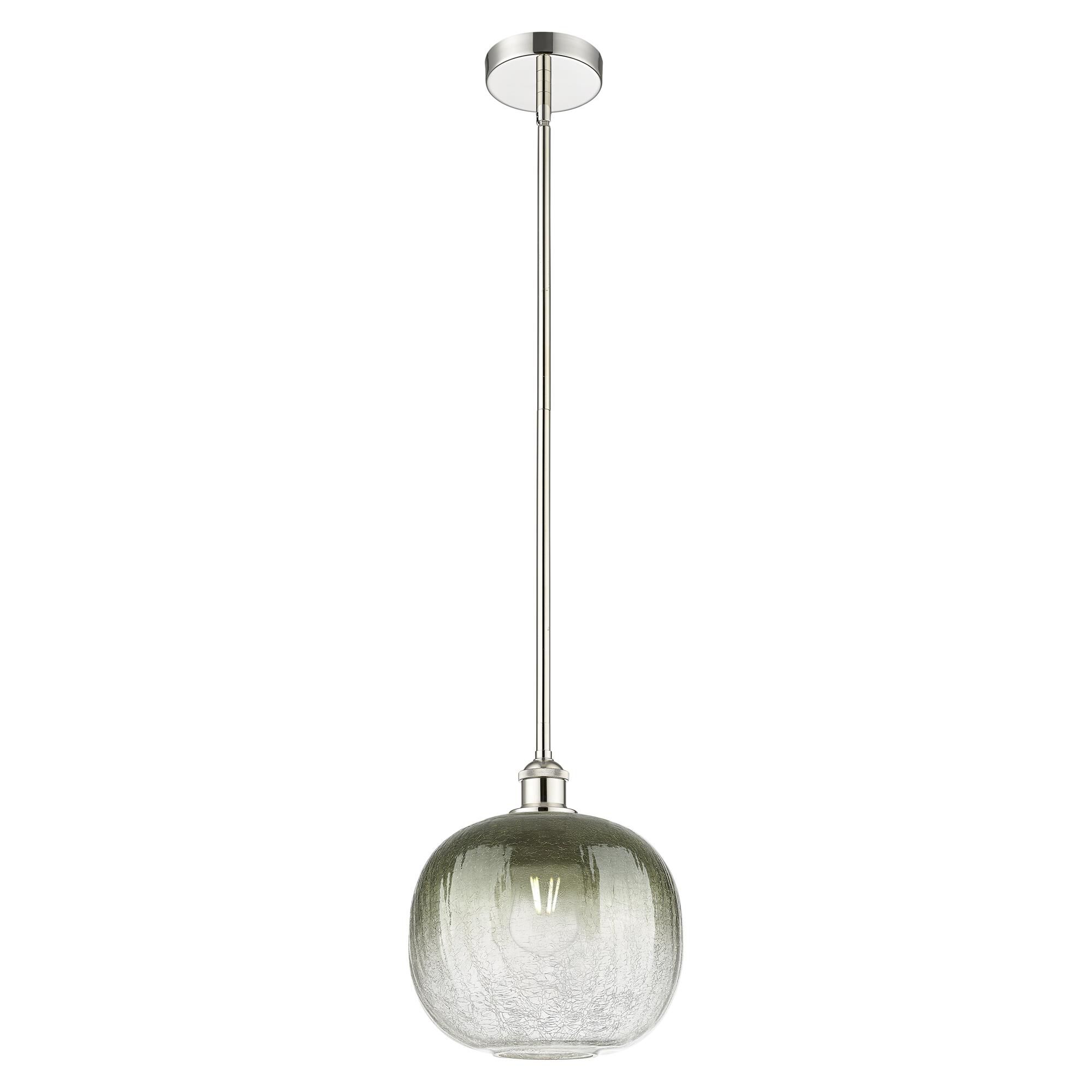 Shown in Polished Nickel finish and Slate glass