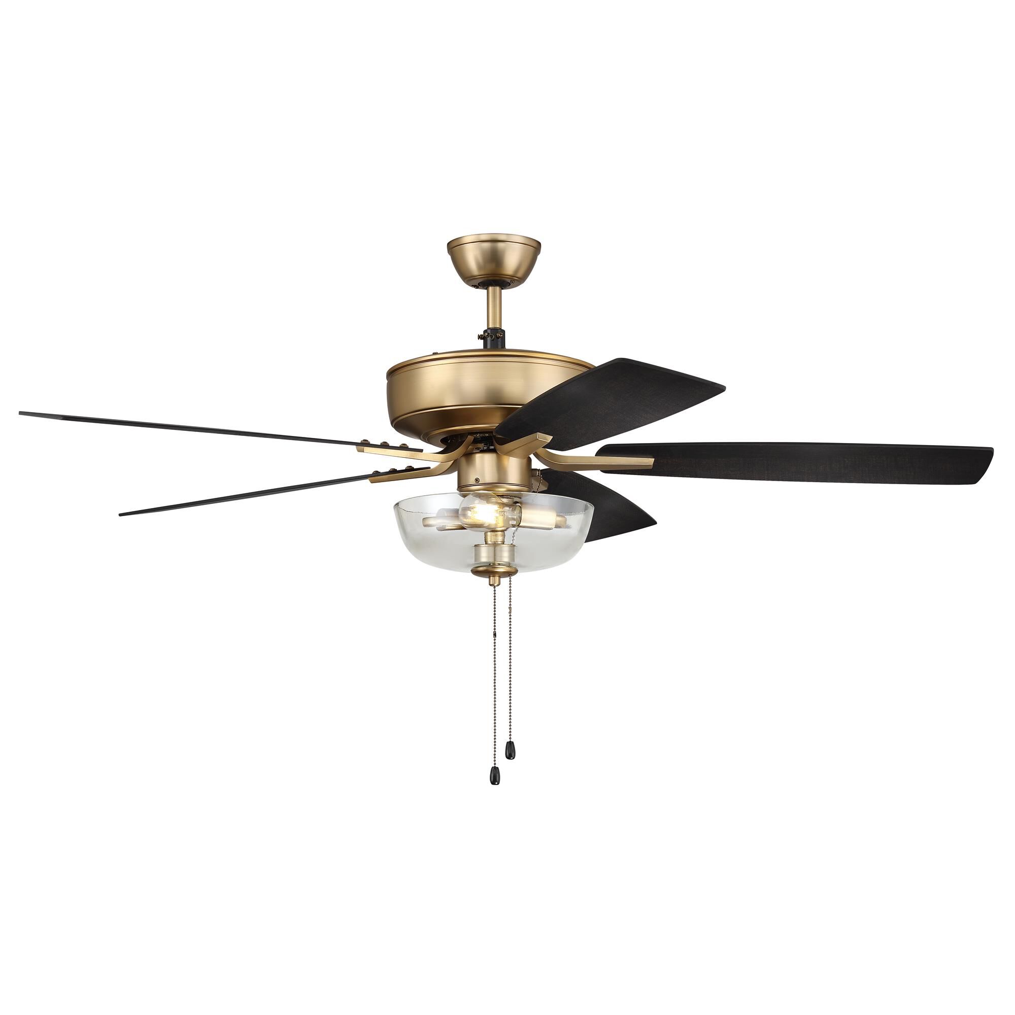 Shown in Satin Brass finish and Clear glass and Yes shade