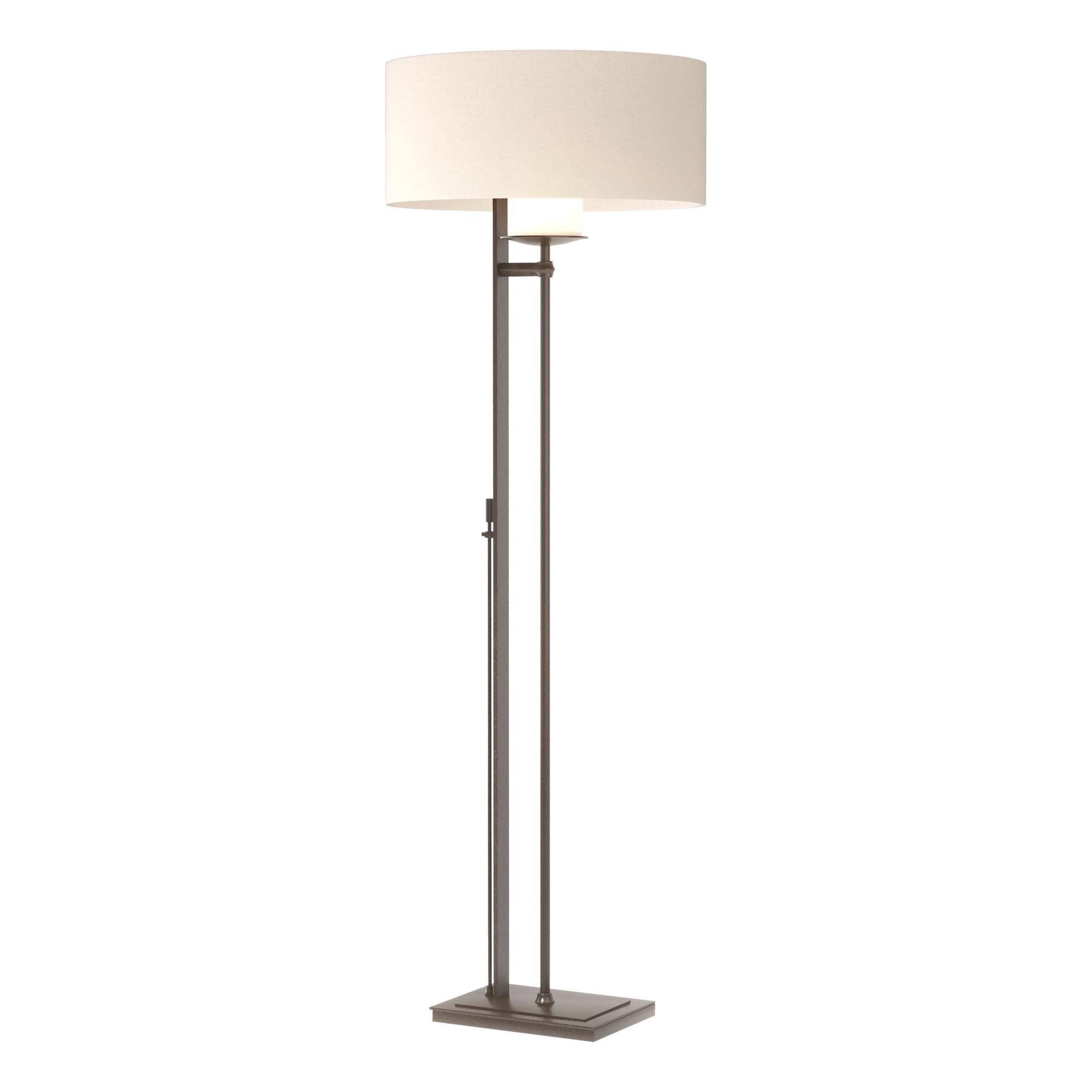 Shown in Oil Rubbed Bronze finish and Flax shade
