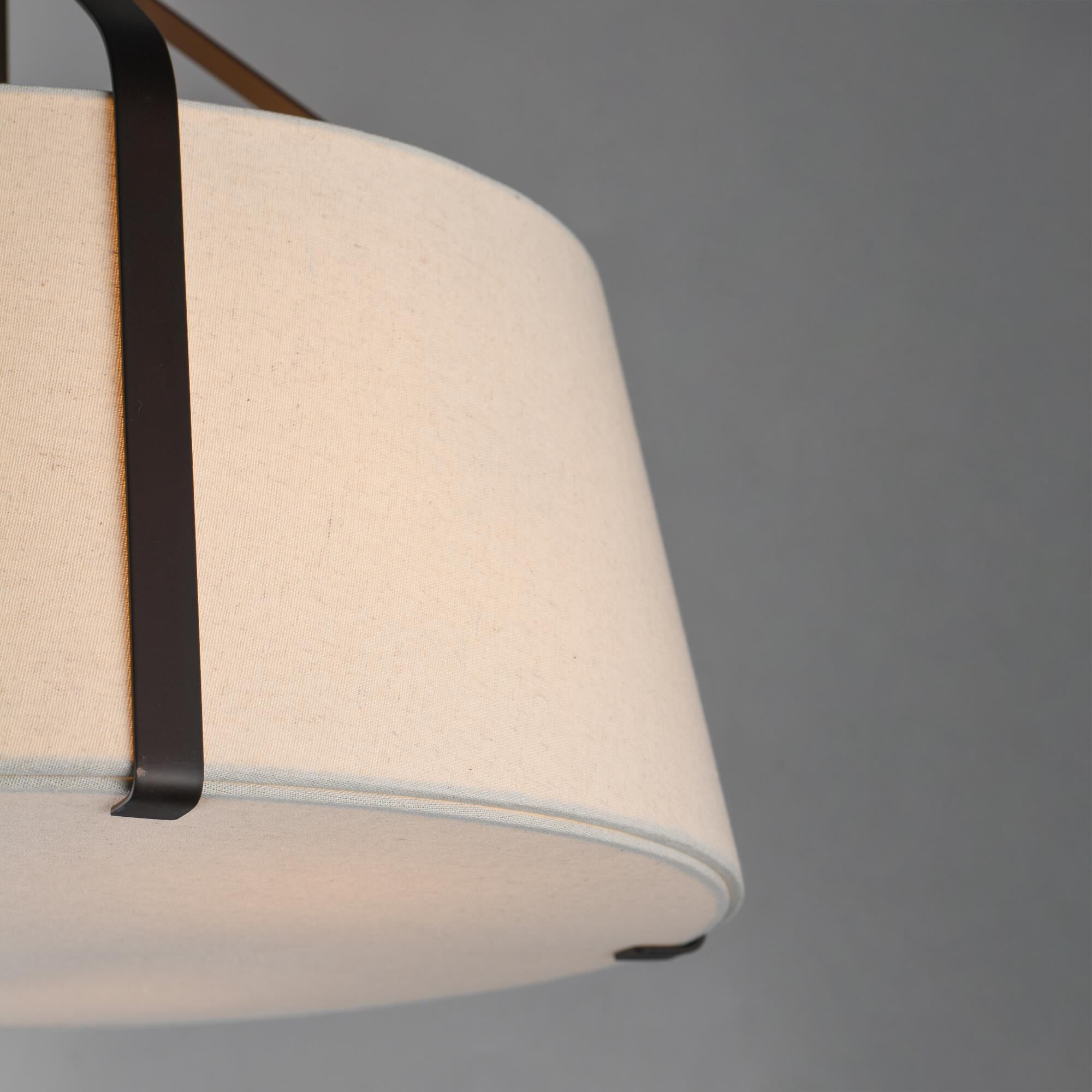 Shown in Dark Bronze finish and Cloth shade