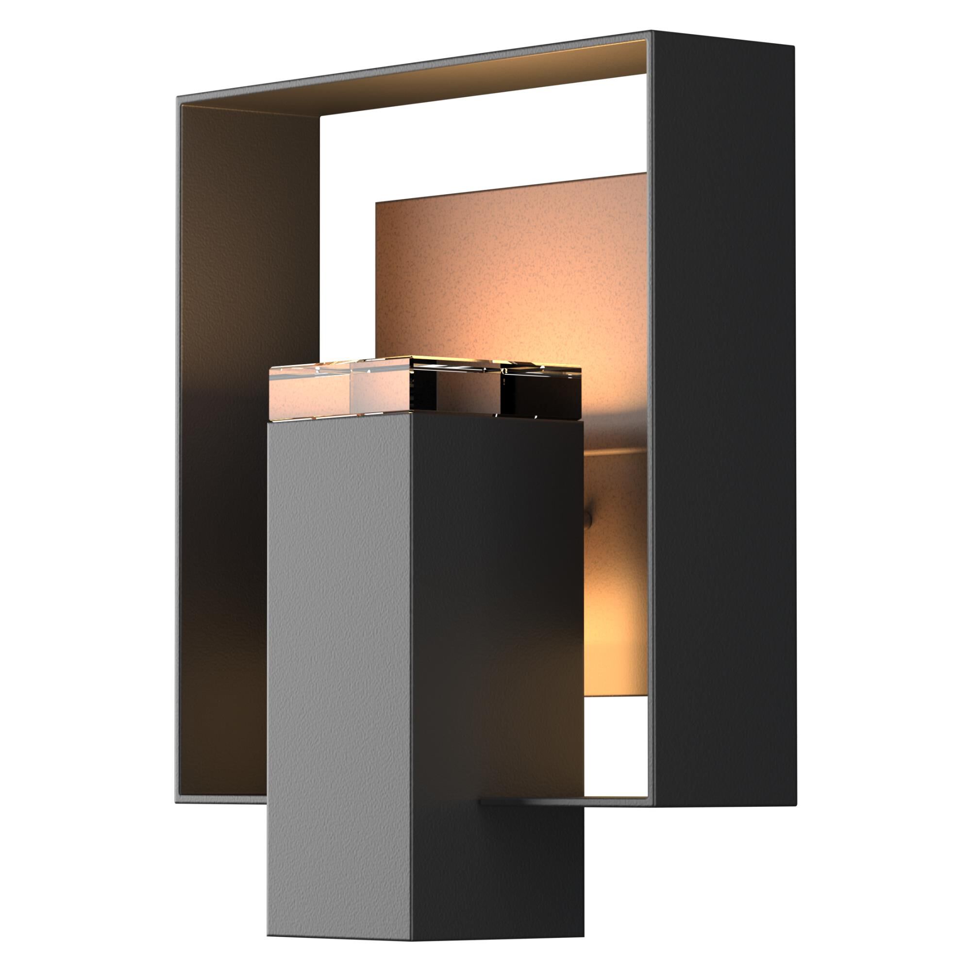 Shown in Black finish and Clear  glass and Coastal Bronze accent
