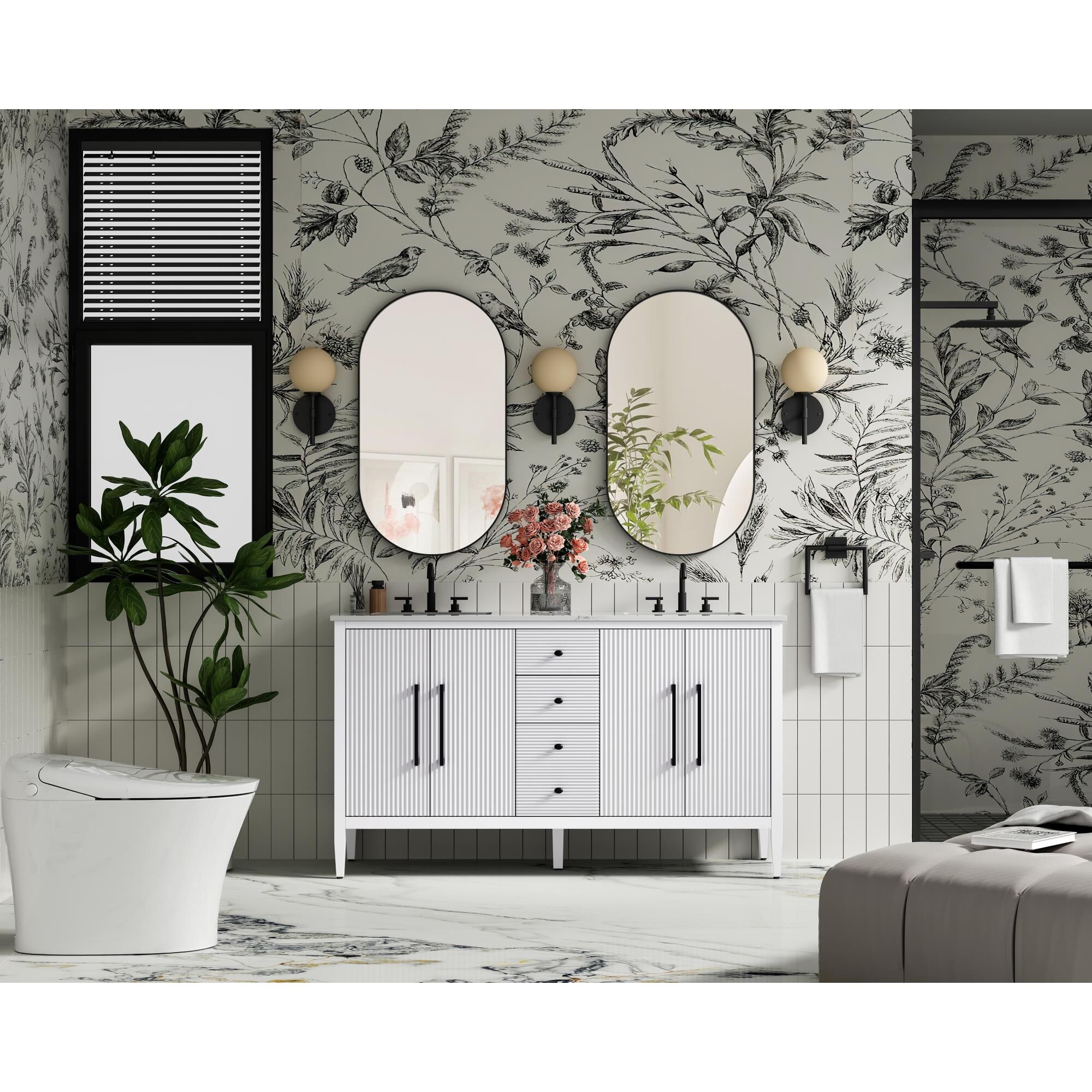 Blakely 60 Inch Bath Vanity by Elegant Dcor