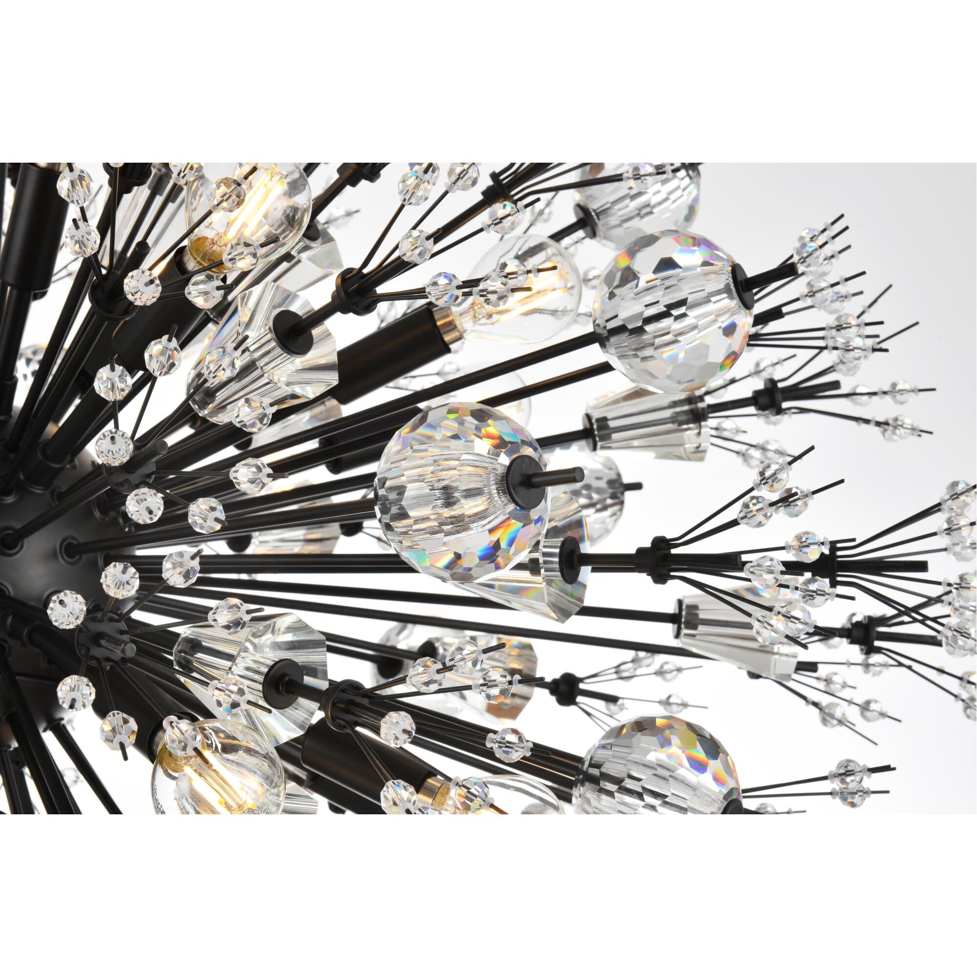 Shown in Black finish and Royal Cut crystal