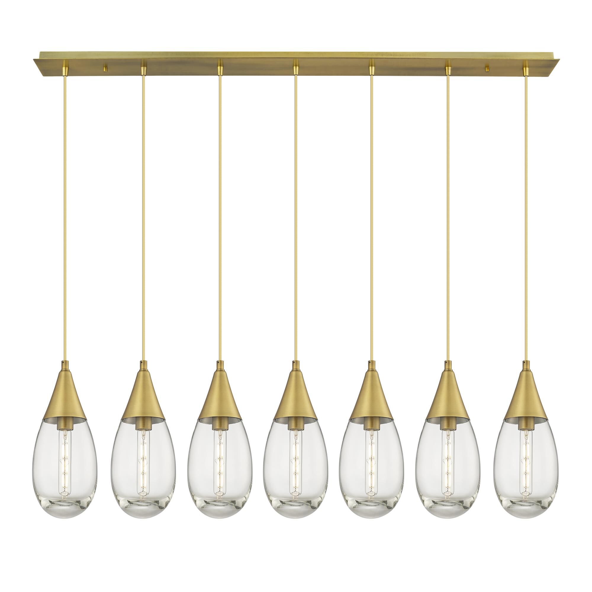 Bruno Marashlian Malone 49 Inch 7 Light Linear Suspension Light by Innovations Lighting