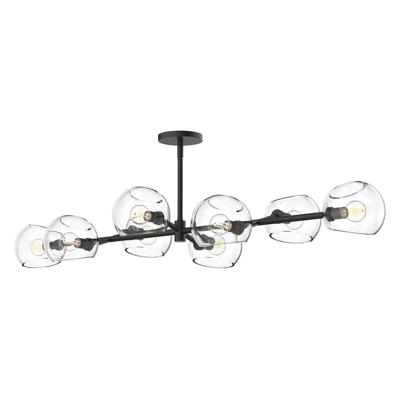 Willow Medium Linear Chandelier by Alora Mood