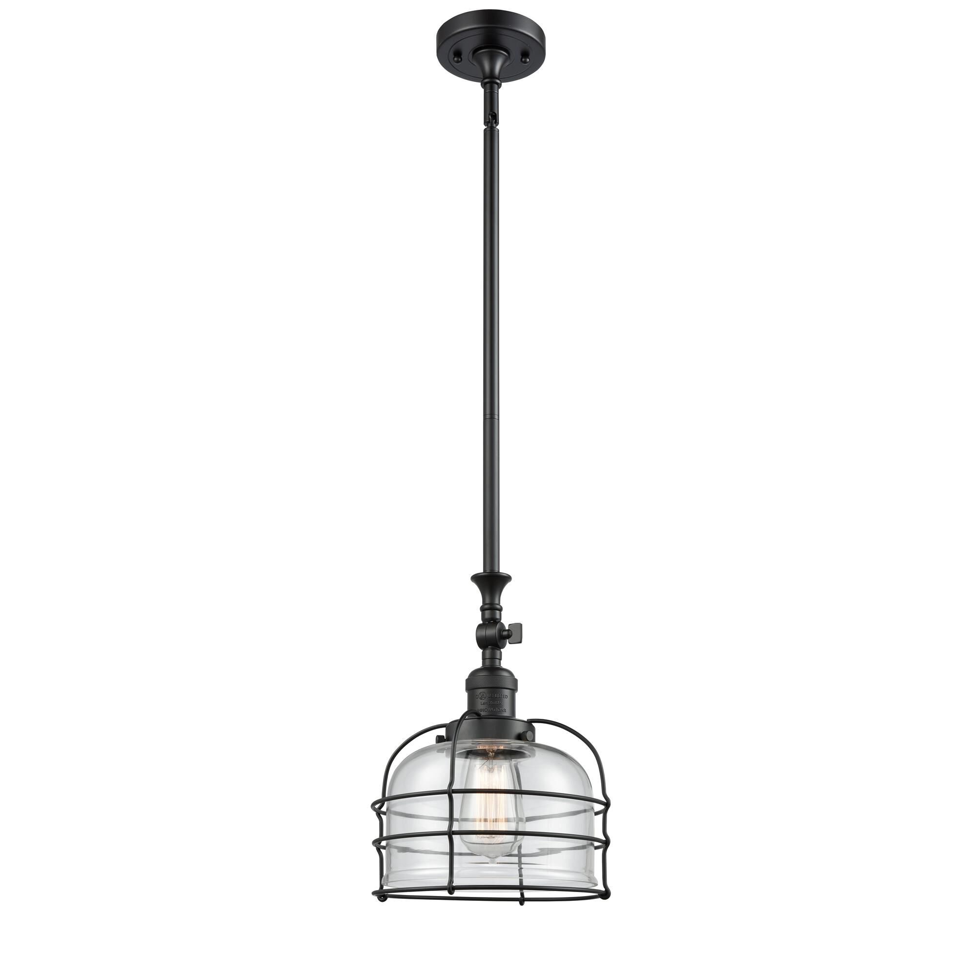 Shown in Matte Black finish and Clear glass