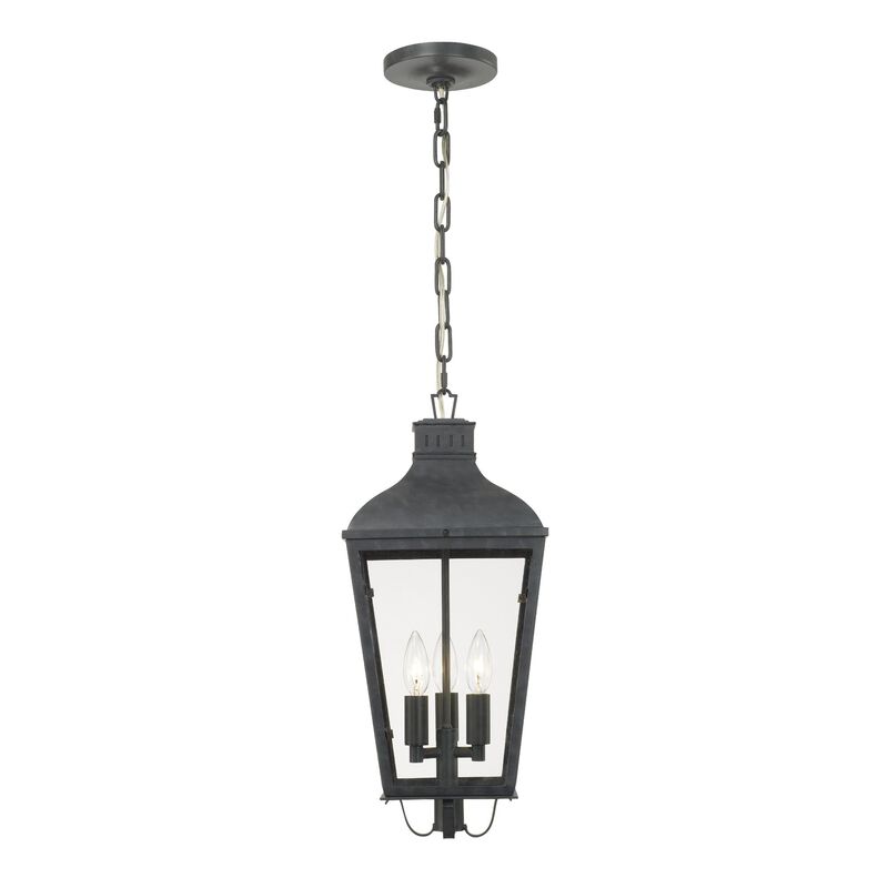 Dumont 21 Inch Tall 3 Light Outdoor Hanging Lantern by Crystorama