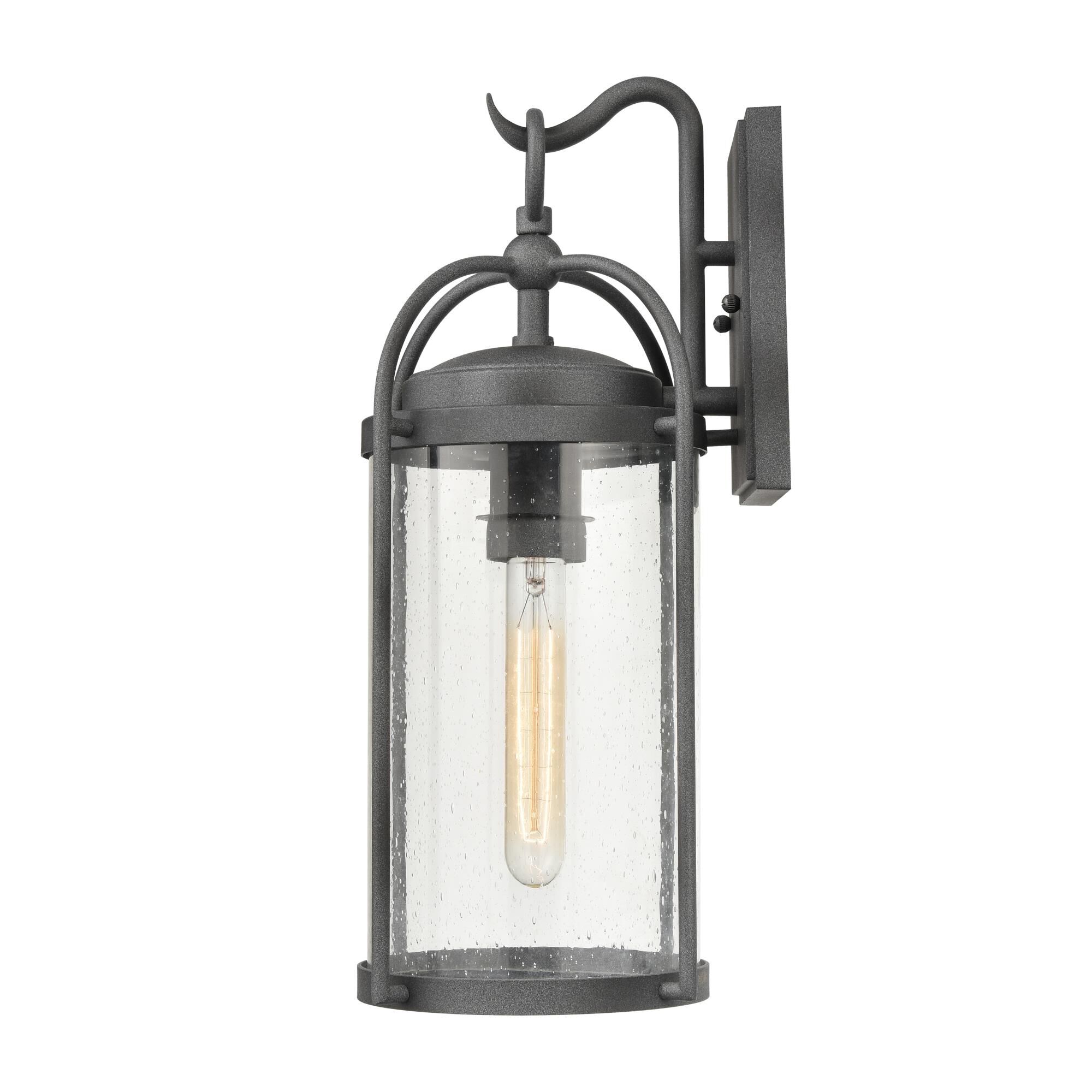 Shown in Gray finish and Clear Seeded glass