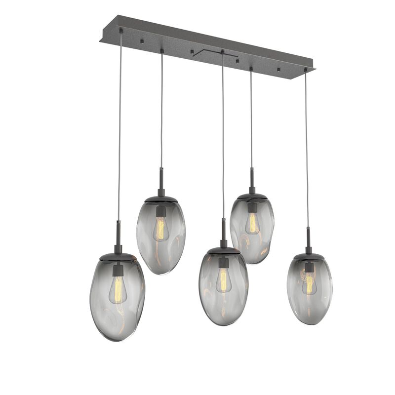 Levi Wilson Nebula 39 Inch 5 Light Linear Suspension Light by Hammerton Studio