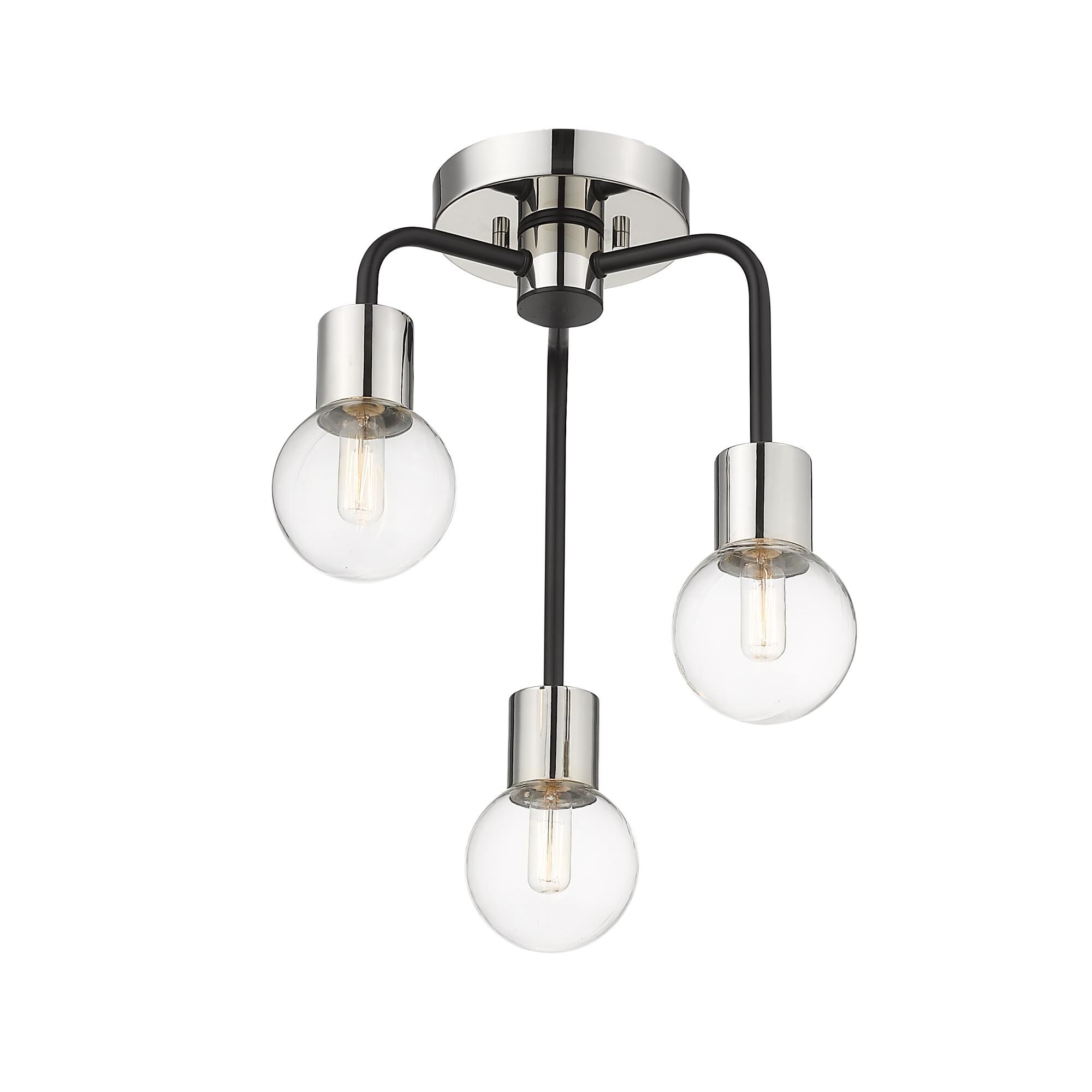 Neutra 14 Inch 3 Light Semi Flush Mount by Z-Lite