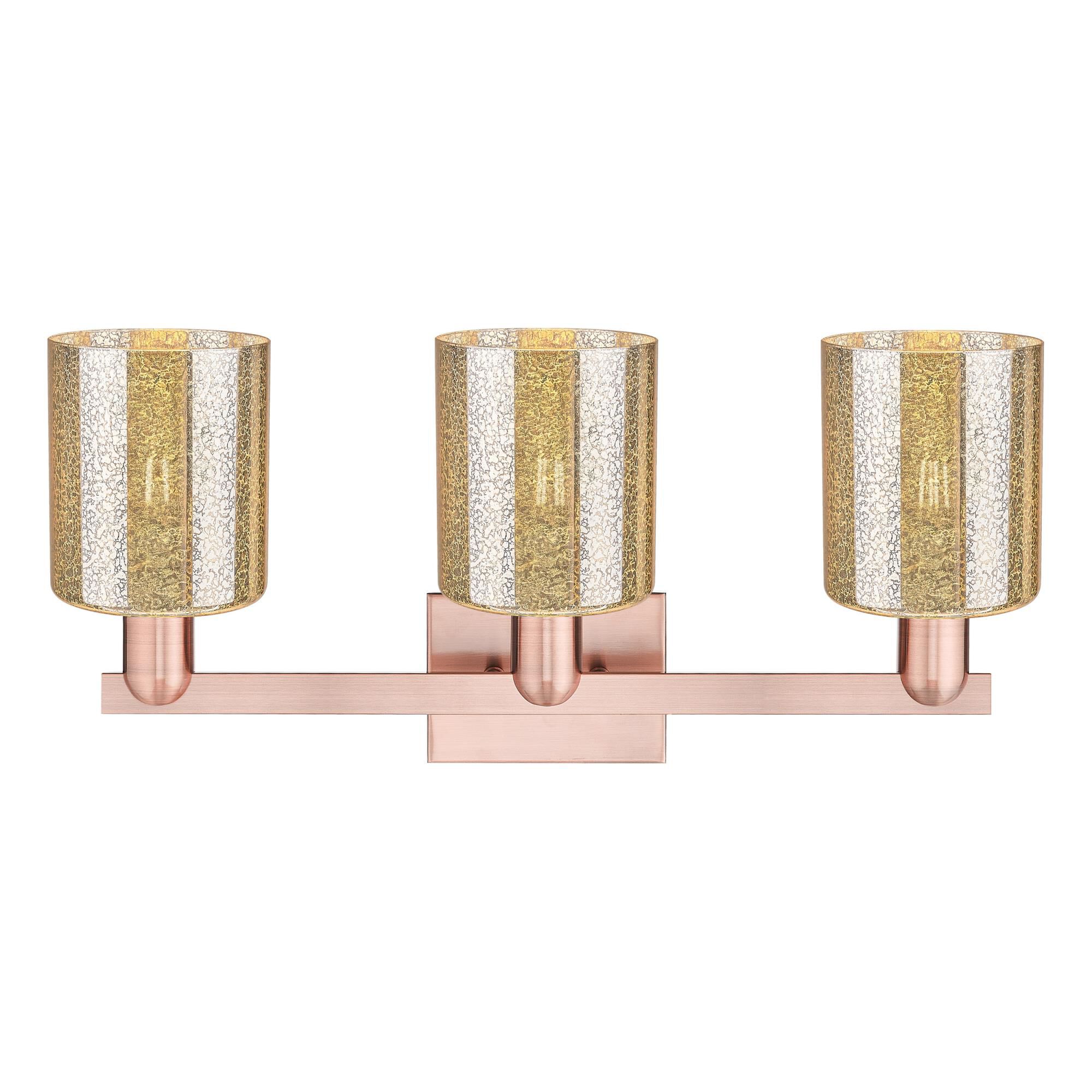 Shown in Antique Copper finish and Mercury glass