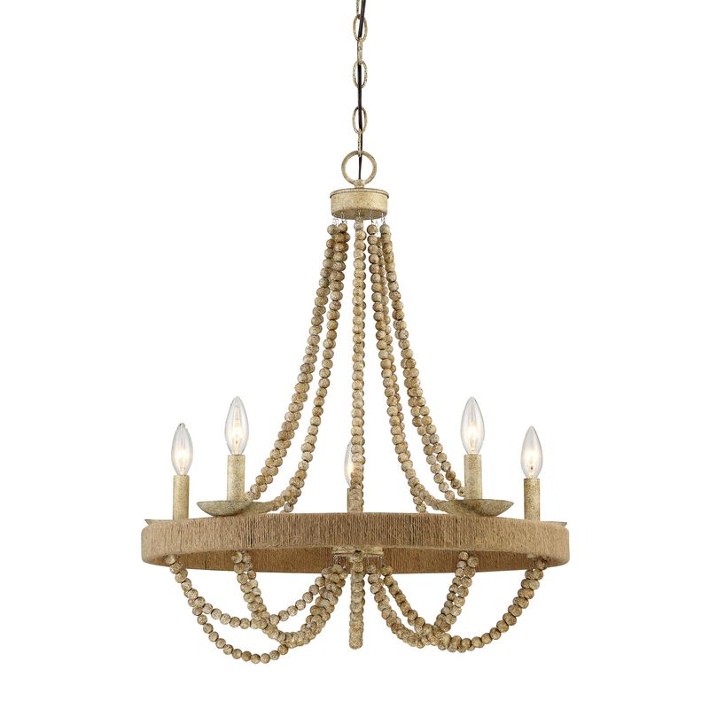 26 Inch 5 Light LED Chandelier by Meridian Lighting