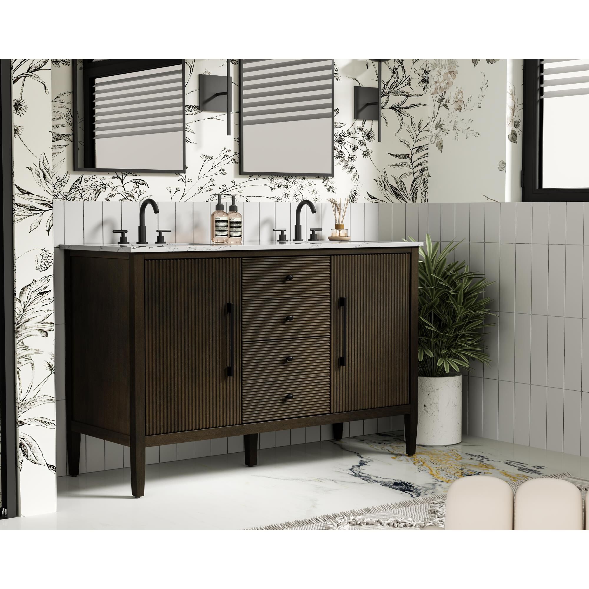 Shown in Chocolate Oak finish