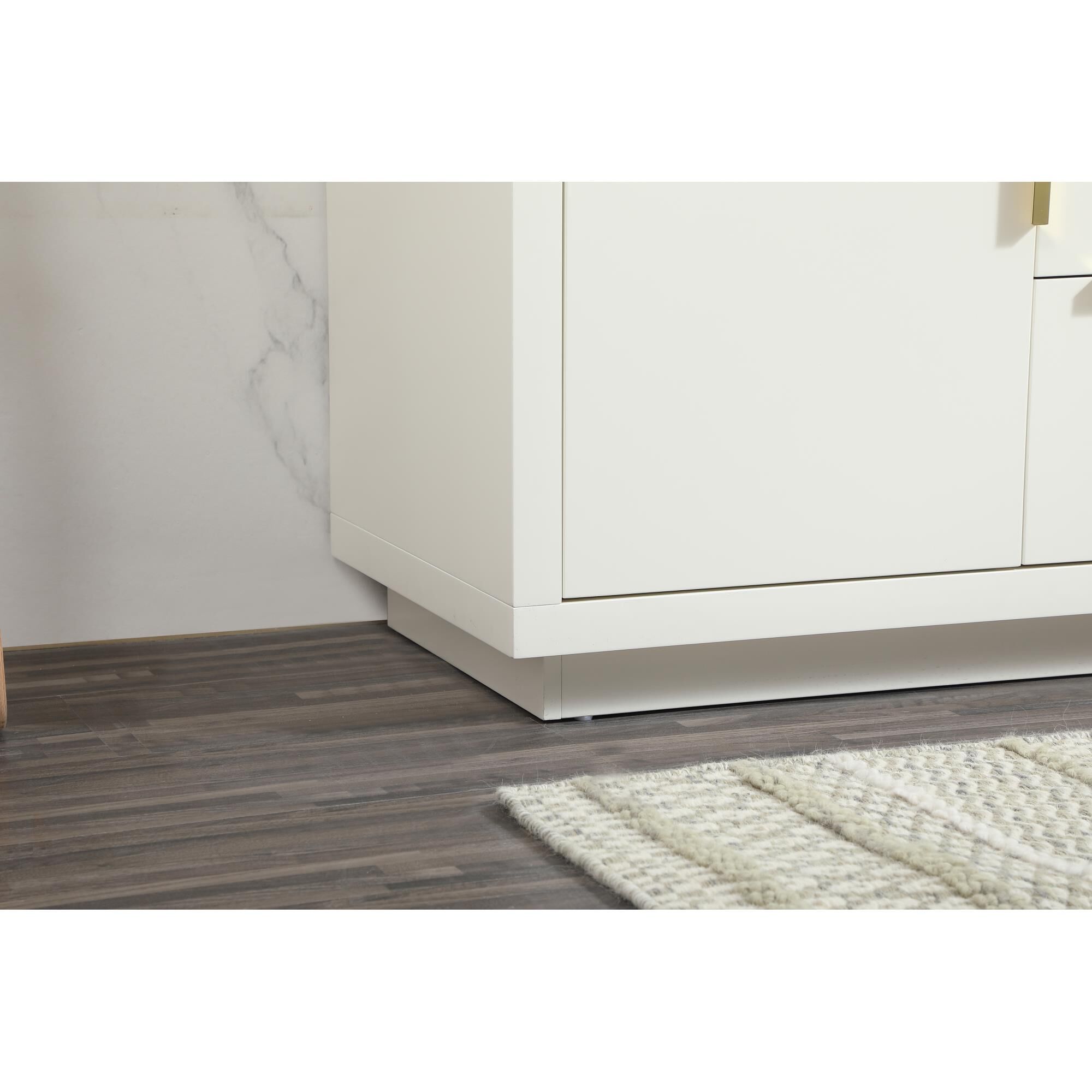 Shown in White finish