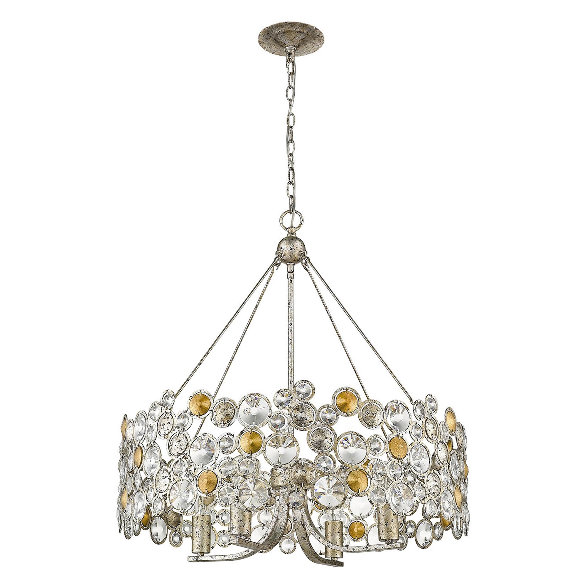 Vitozzi 27 Inch 4 Light Chandelier by Trend Lighting