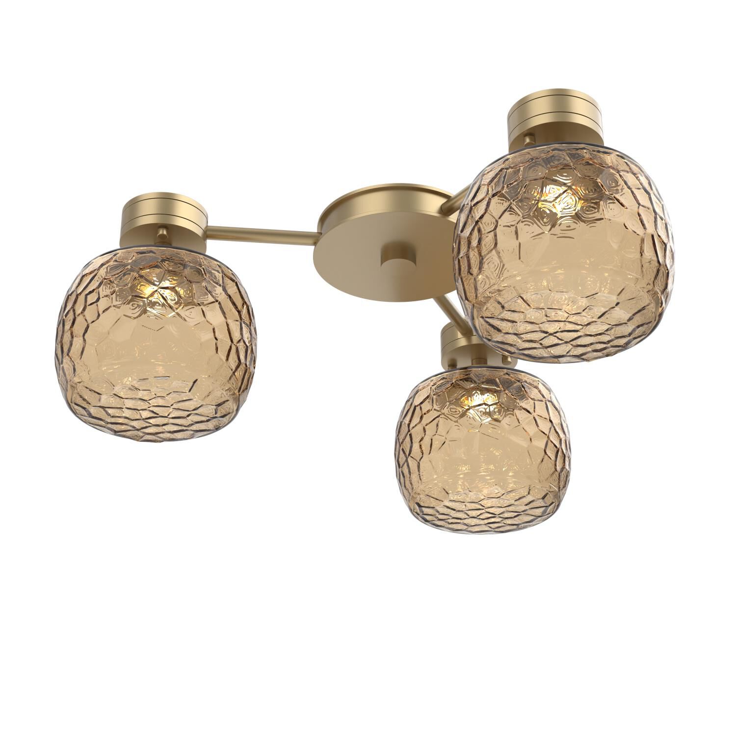 Shown in Gilded Brass finish and Bronze glass