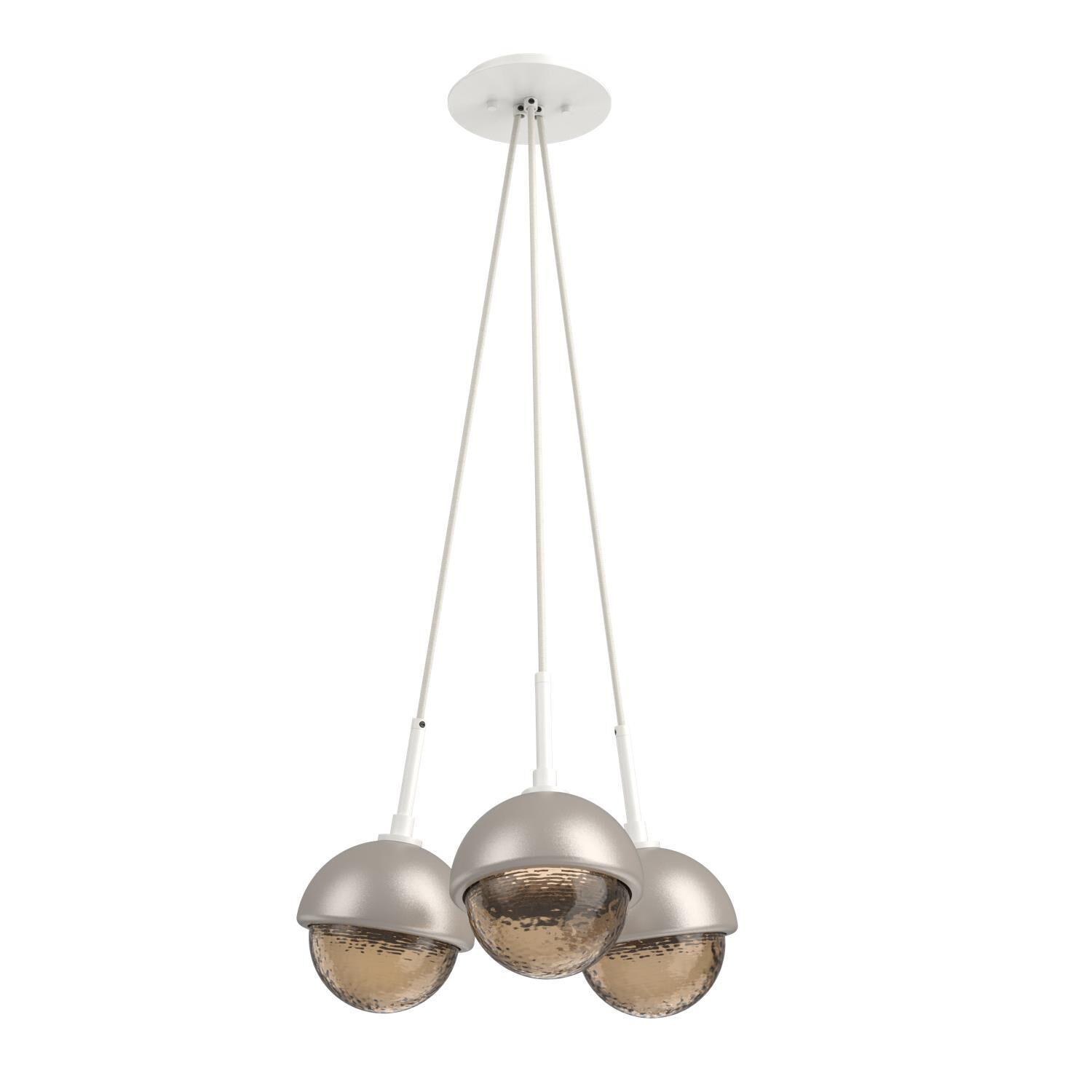 Shown in Salt White finish and Bronze glass and Beige Silver accent
