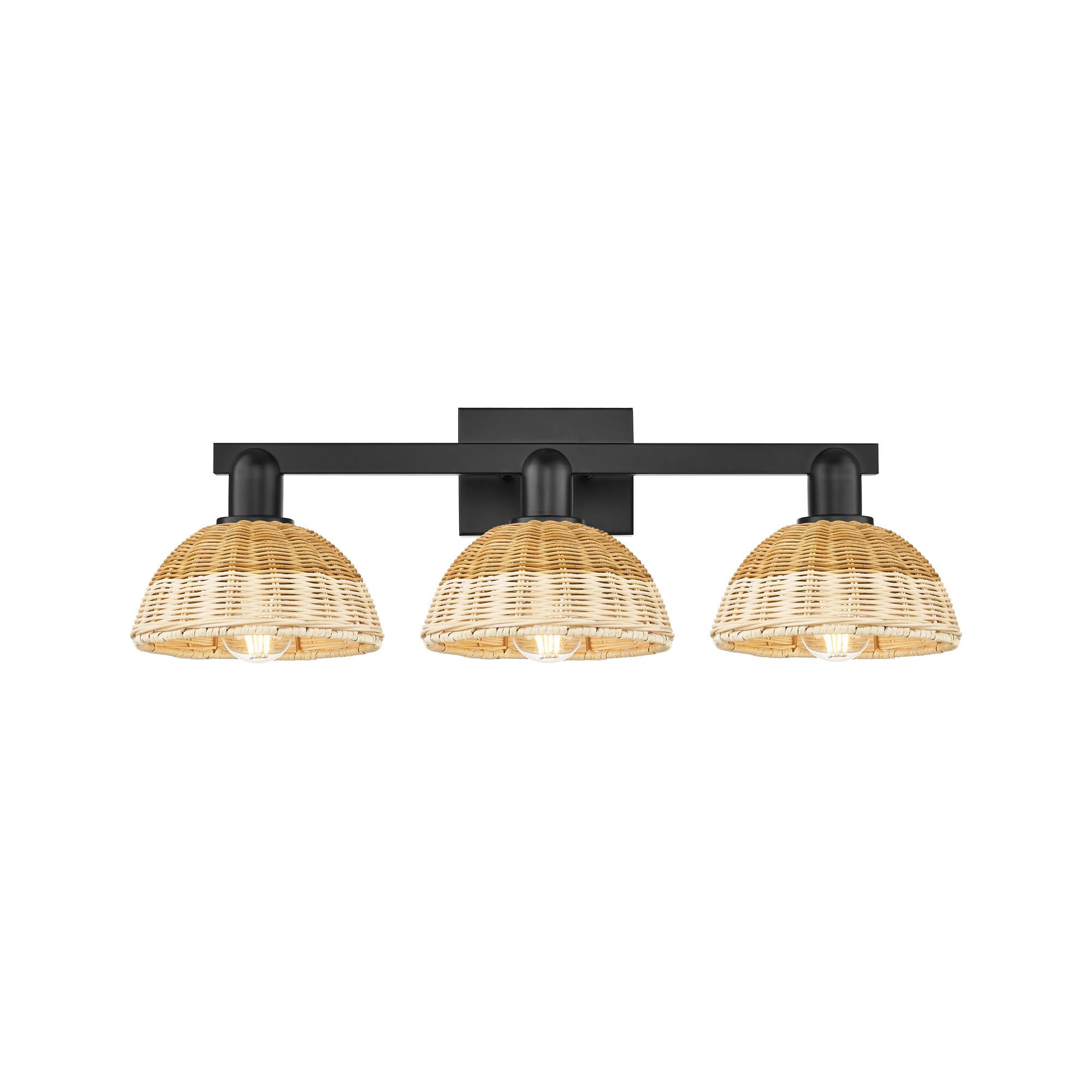 Shown in Matte Black finish and Natural shade