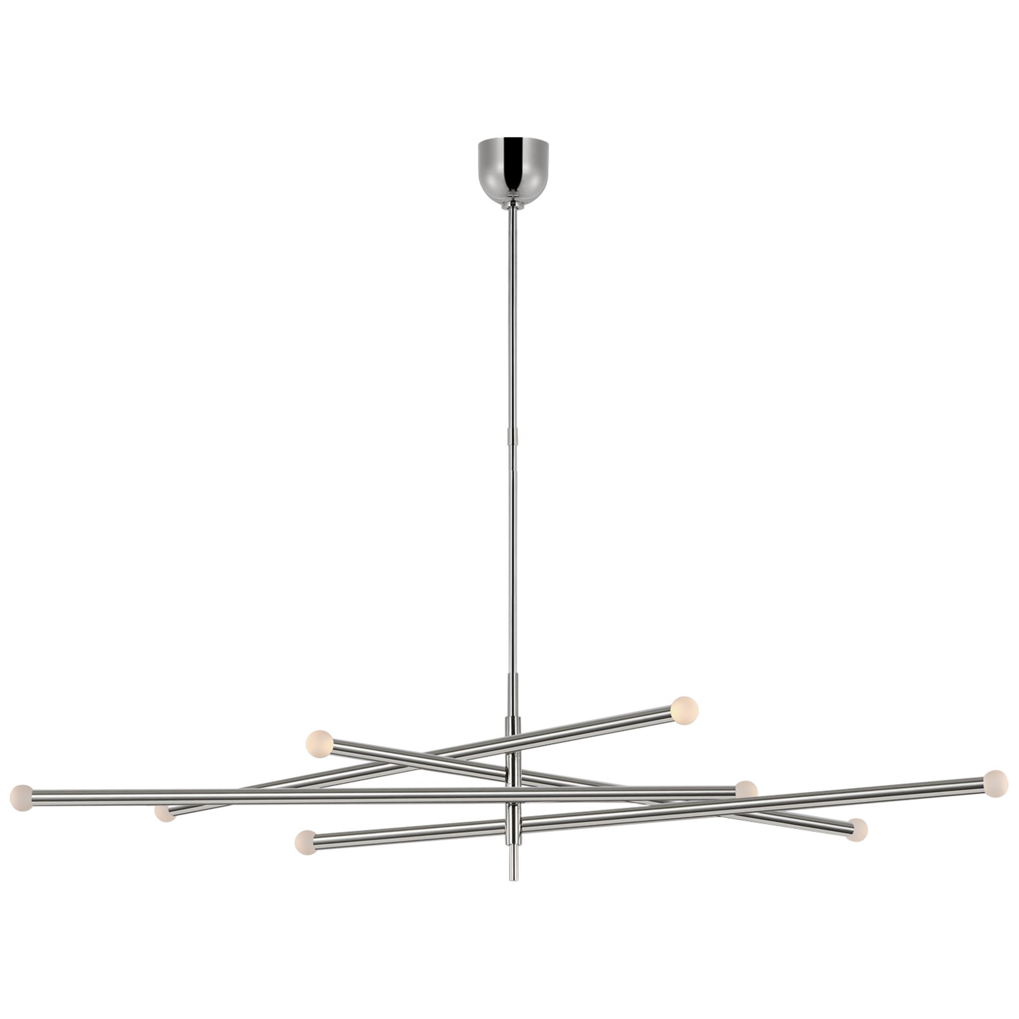Shown in Polished Nickel finish and Etched Crystal Orb glass