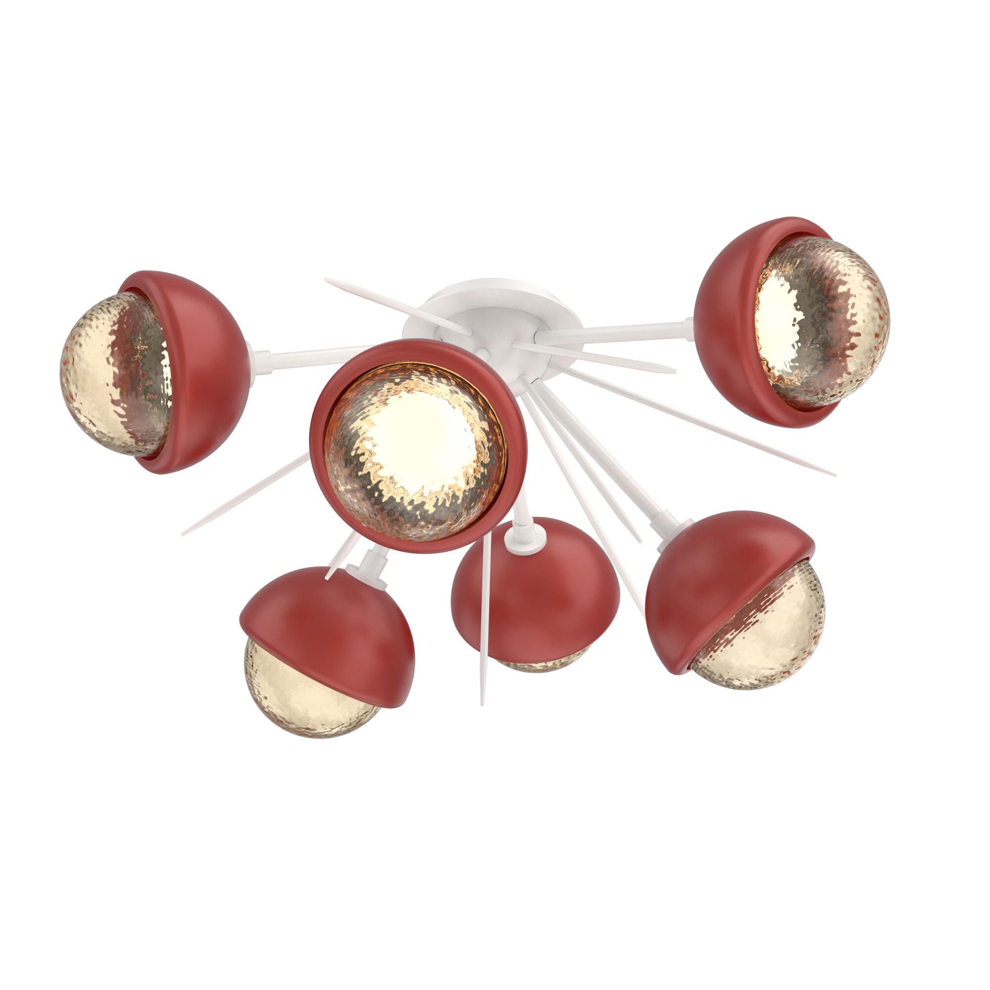 Levi Wilson Cabochon 28 Inch Semi Flush Mount by Hammerton Studio