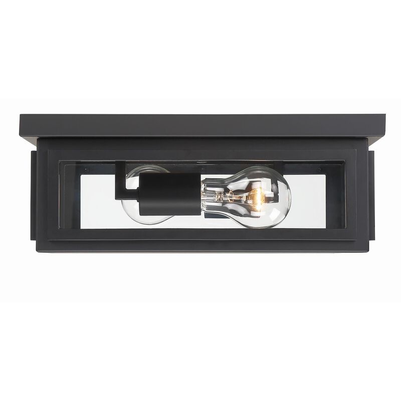 Byron 13 Inch 2 Light Outdoor Flush Mount by Crystorama