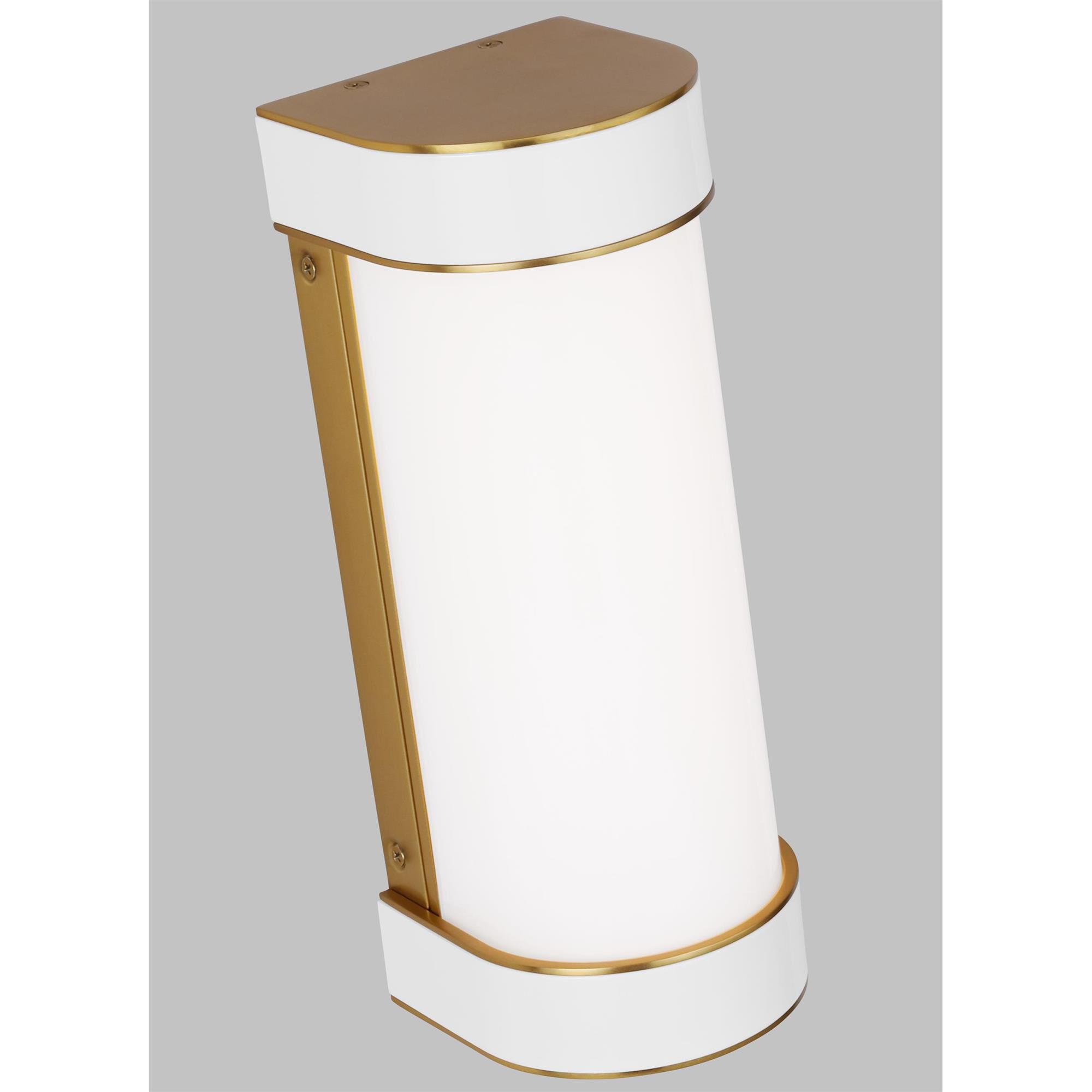 Shown in Burnished Brass finish and Milk White Glass shade