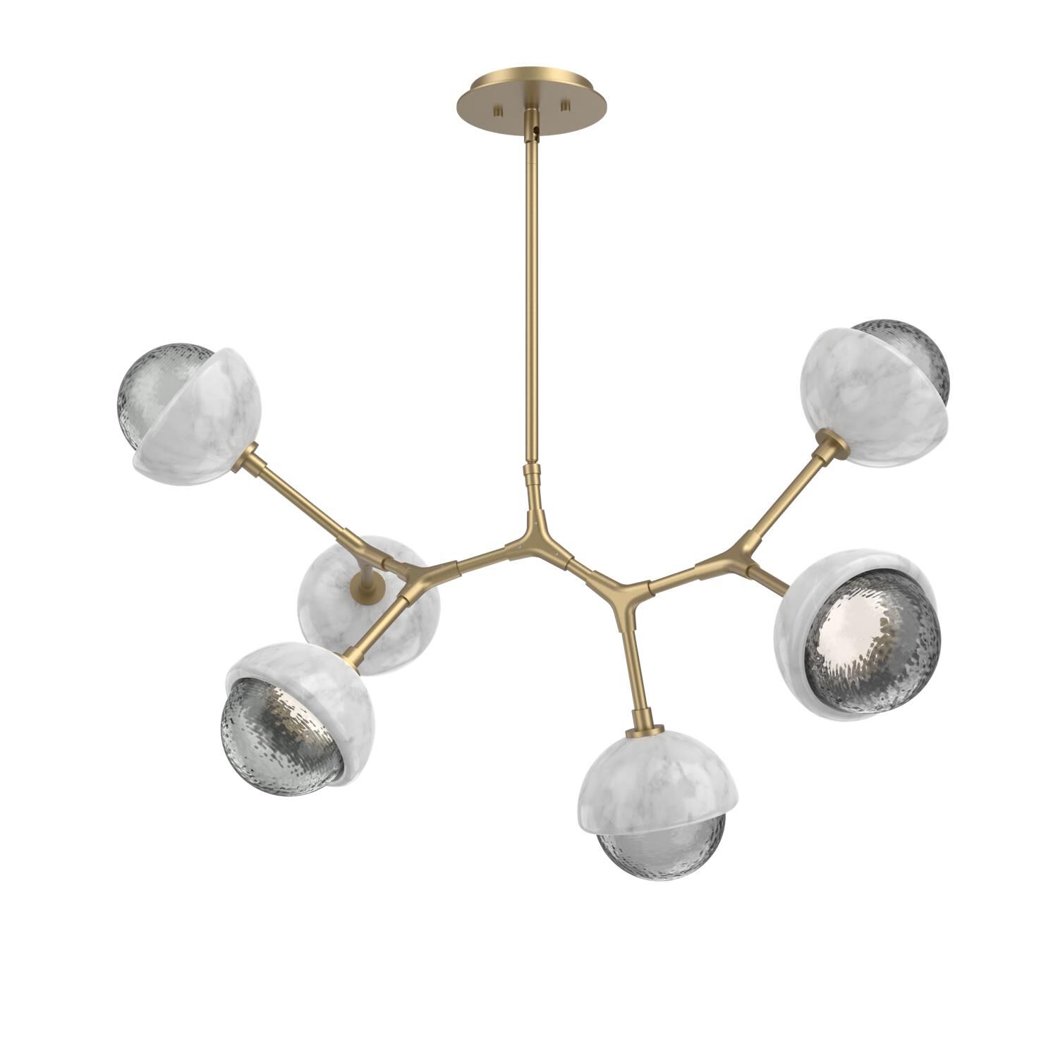 Levi Wilson Cabochon 31 Inch Linear Suspension Light by Hammerton Studio