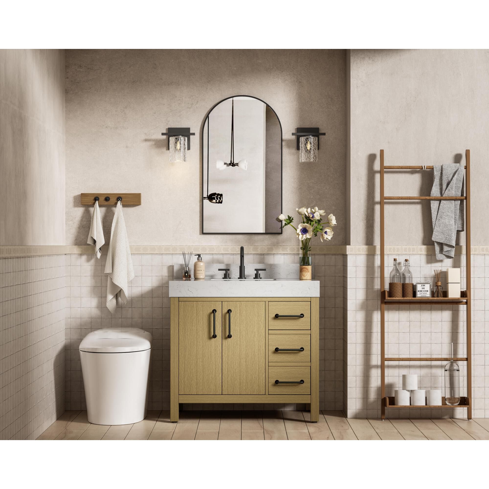 Nathan 36 Inch Bath Vanity by Elegant Dcor