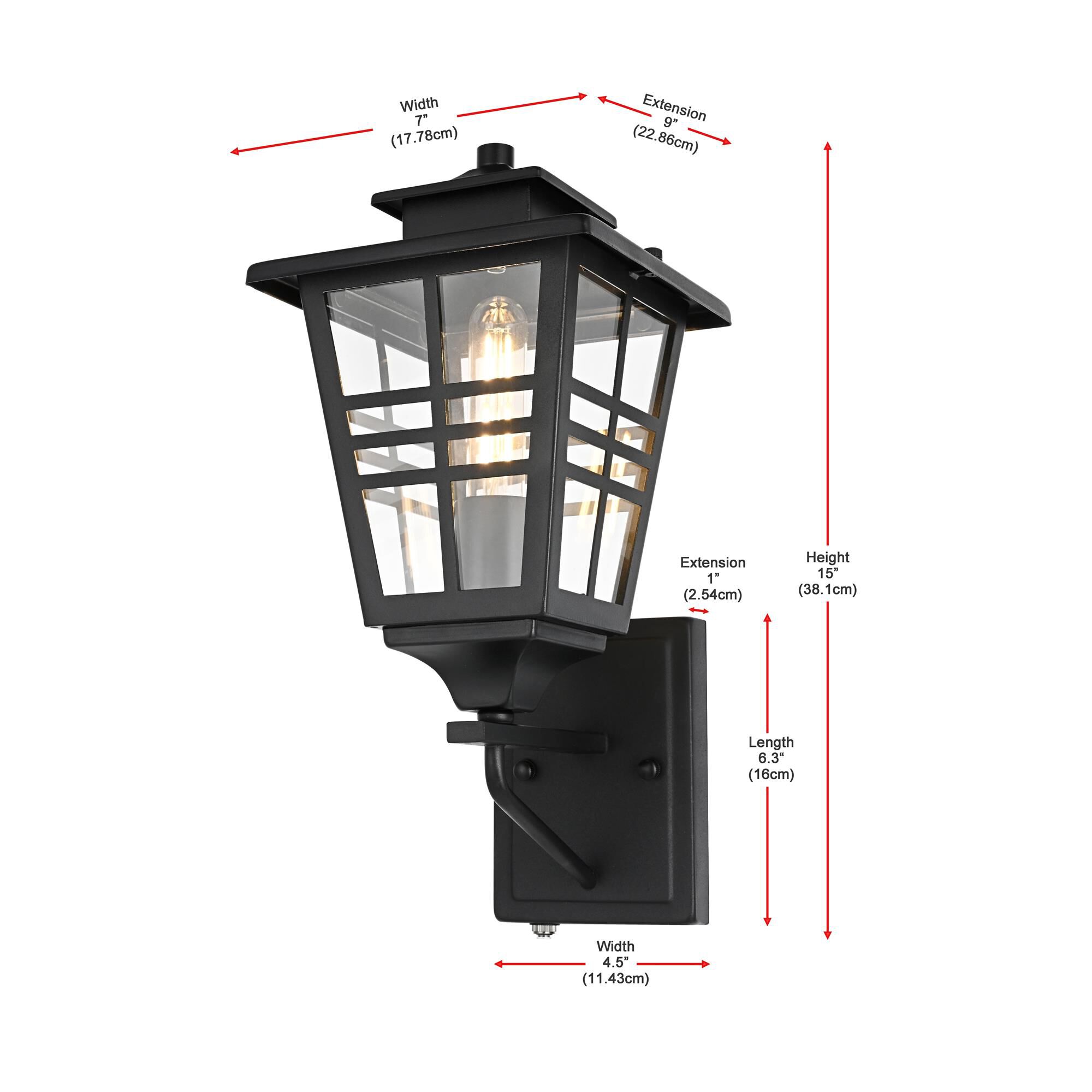 Shown in Black finish