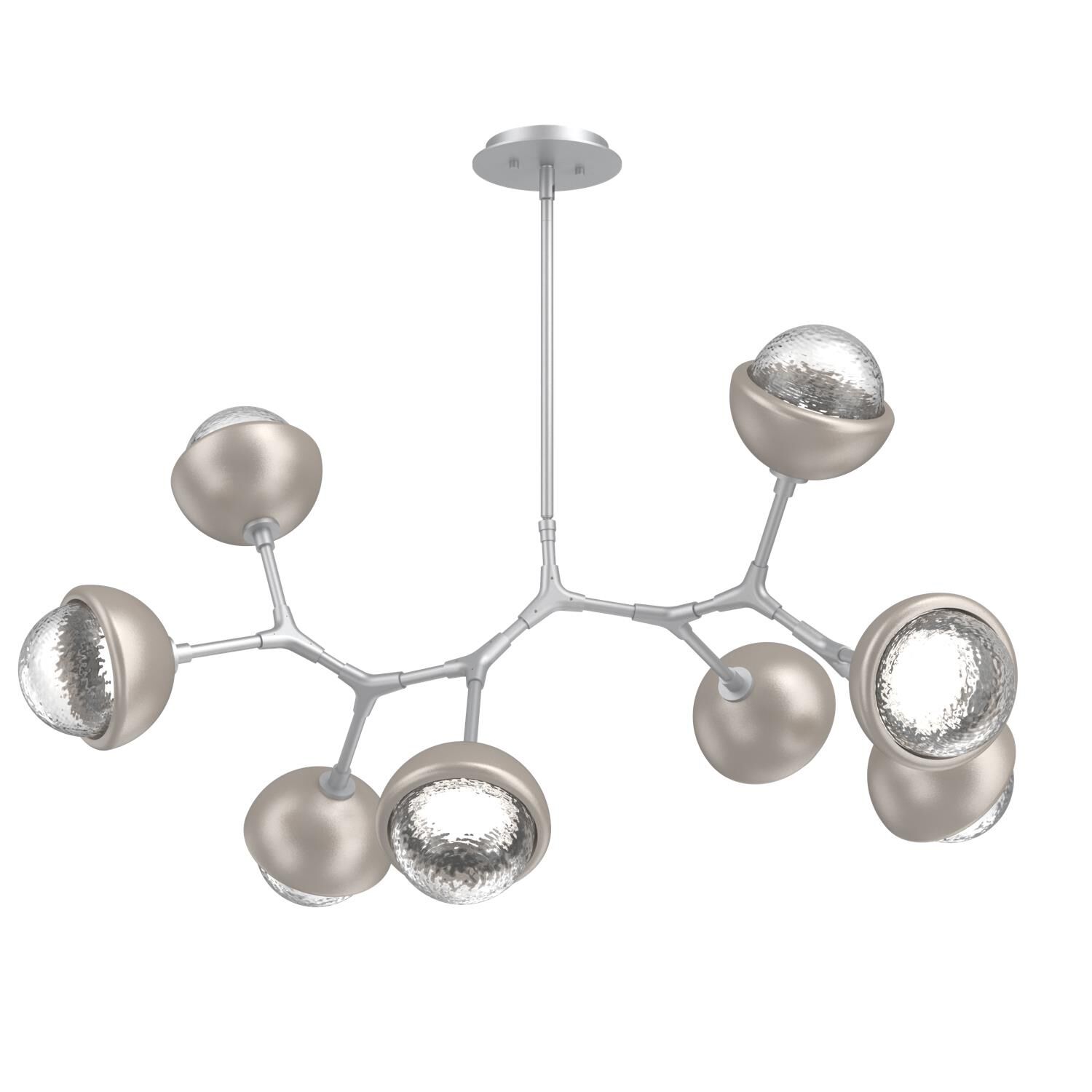 Levi Wilson Cabochon 38 Inch Linear Suspension Light by Hammerton Studio