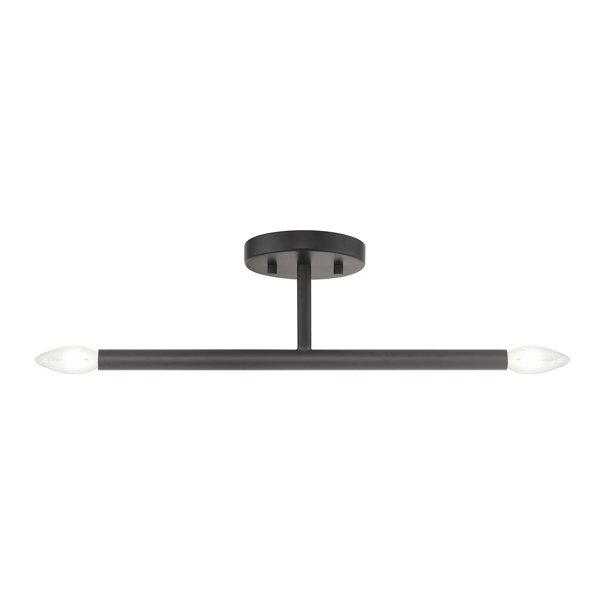 Copenhagen 17 Inch 2 Light Semi Flush Mount by Livex Lighting