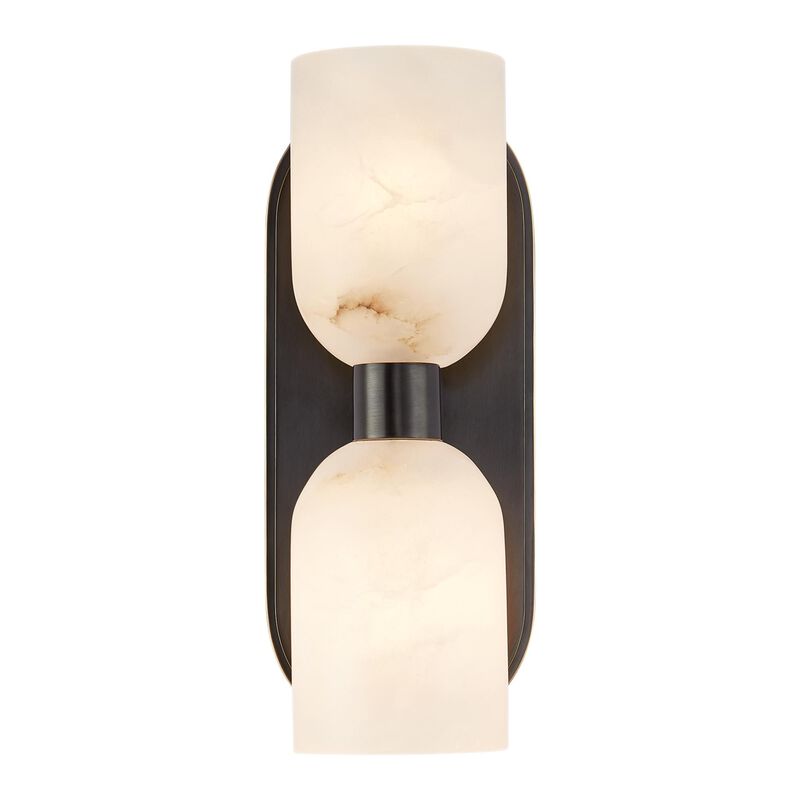 Elisa Carlucci Lucian 12 Inch 2 Light Wall Sconce by Alora Lighting