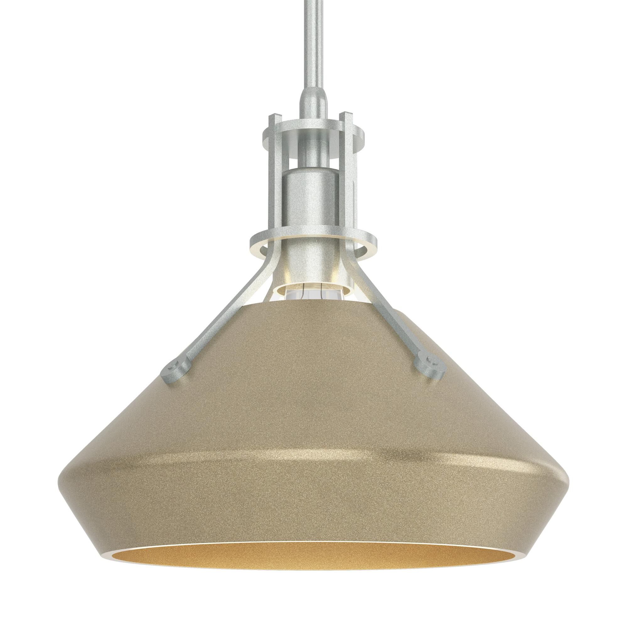 Shown in Vintage Platinum finish and Soft Gold  accent