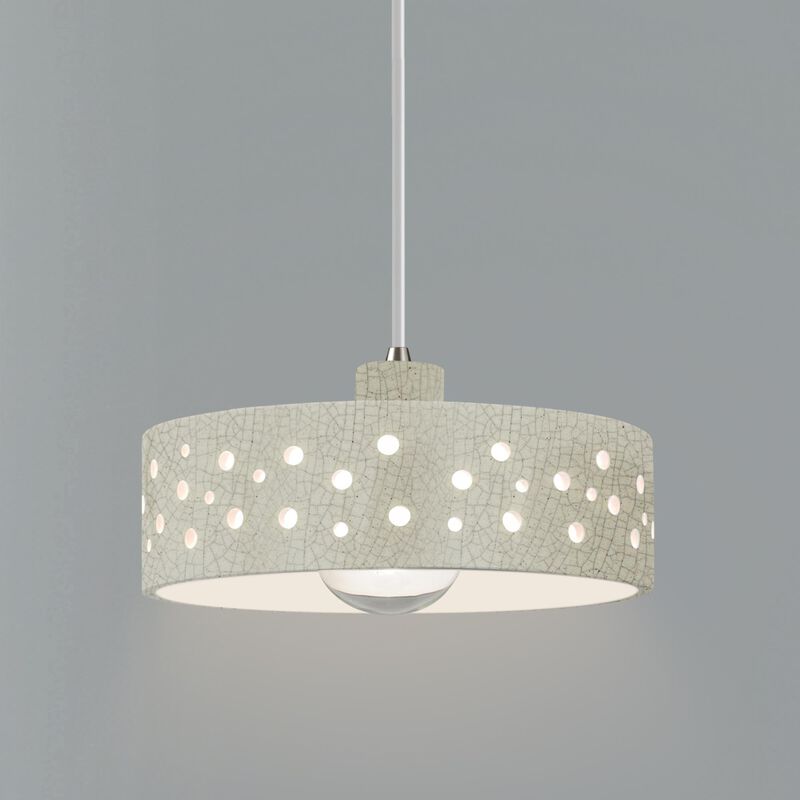 Perforated Dish 12 Inch Mini Pendant by Justice Design Group
