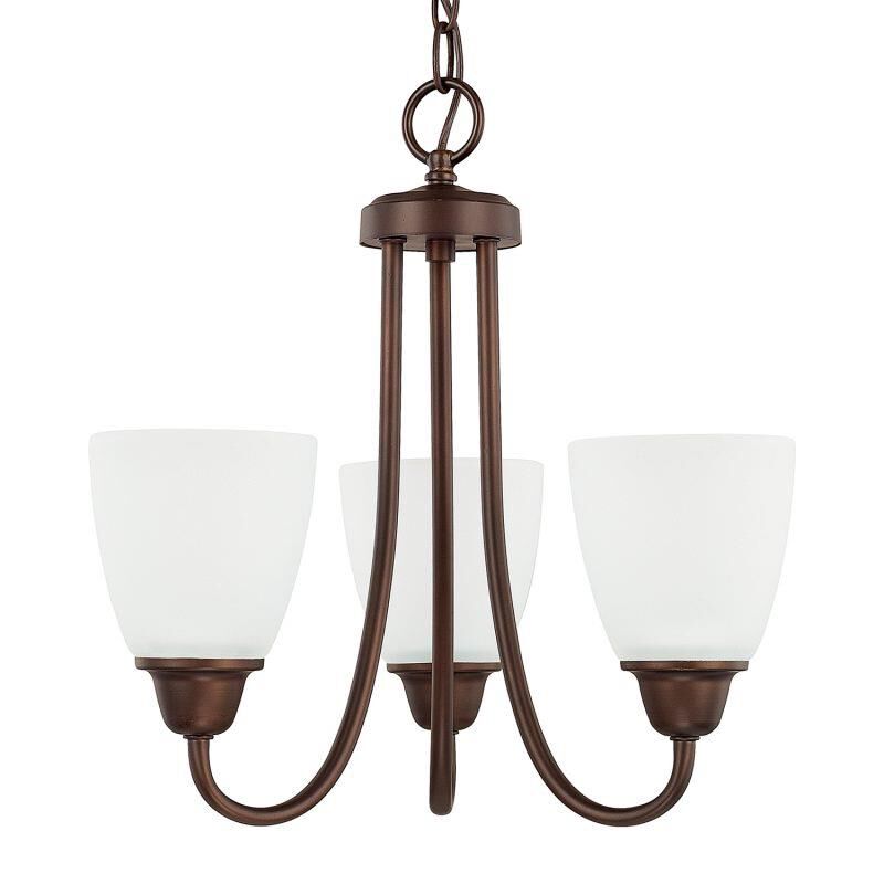 Trenton 15 Inch 3 Light Mini Chandelier by Homeplace by Capital Lighting Fixture Company