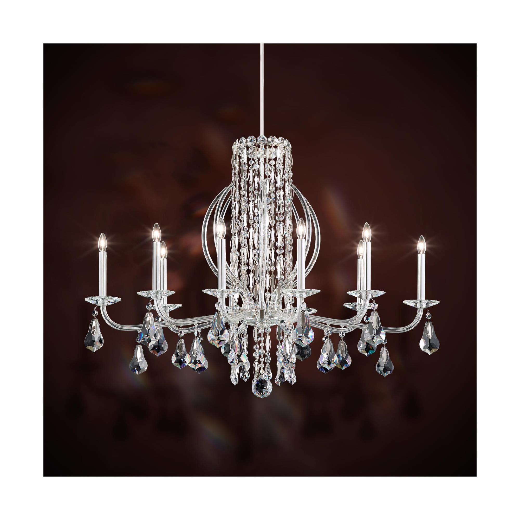Sarella 40 Inch 10 Light Chandelier by Schonbek