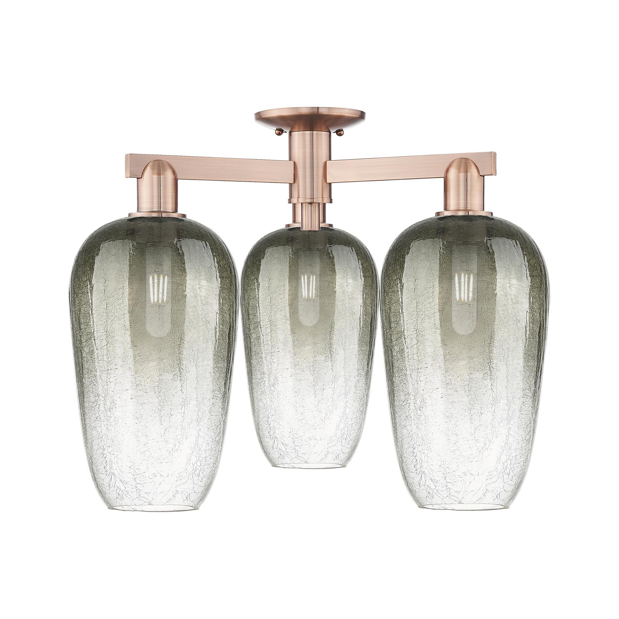 Bruno Marashlian Brookhaven Flute 25 Inch Semi Flush Mount by Innovations Lighting