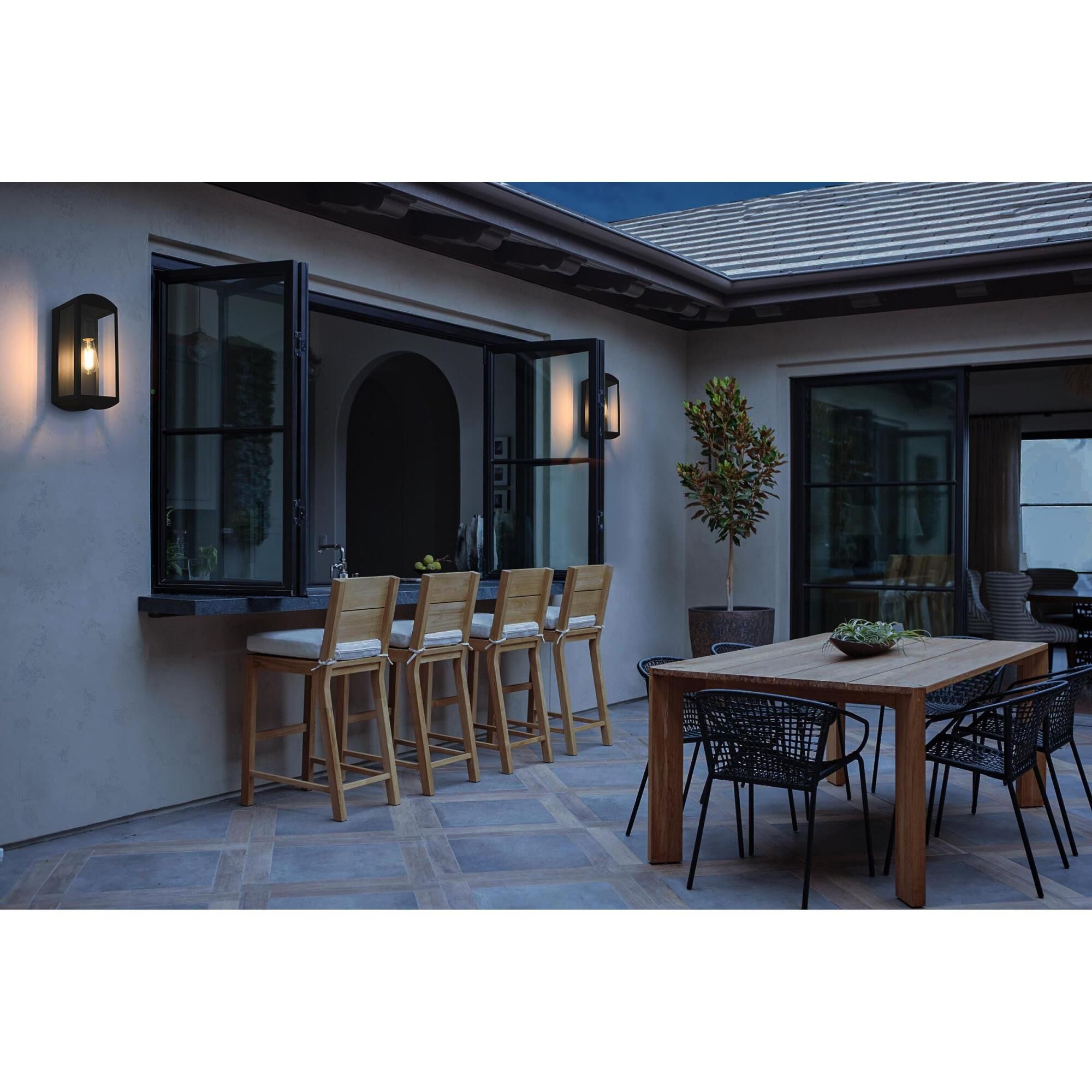 Miles 14 Inch Outdoor Wall Light by Elegant Lighting
