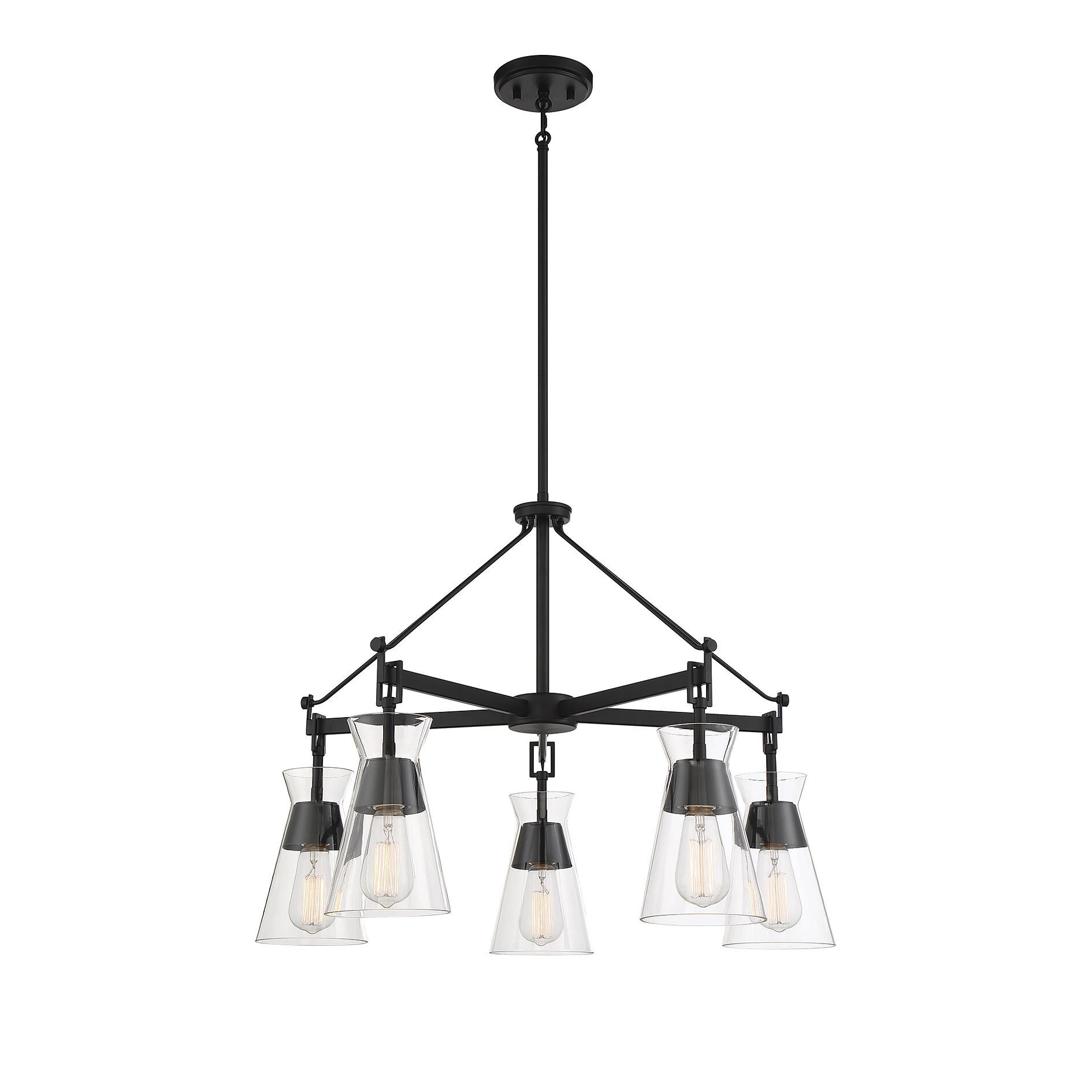 Lakewood 28 Inch 5 Light Chandelier by Savoy House