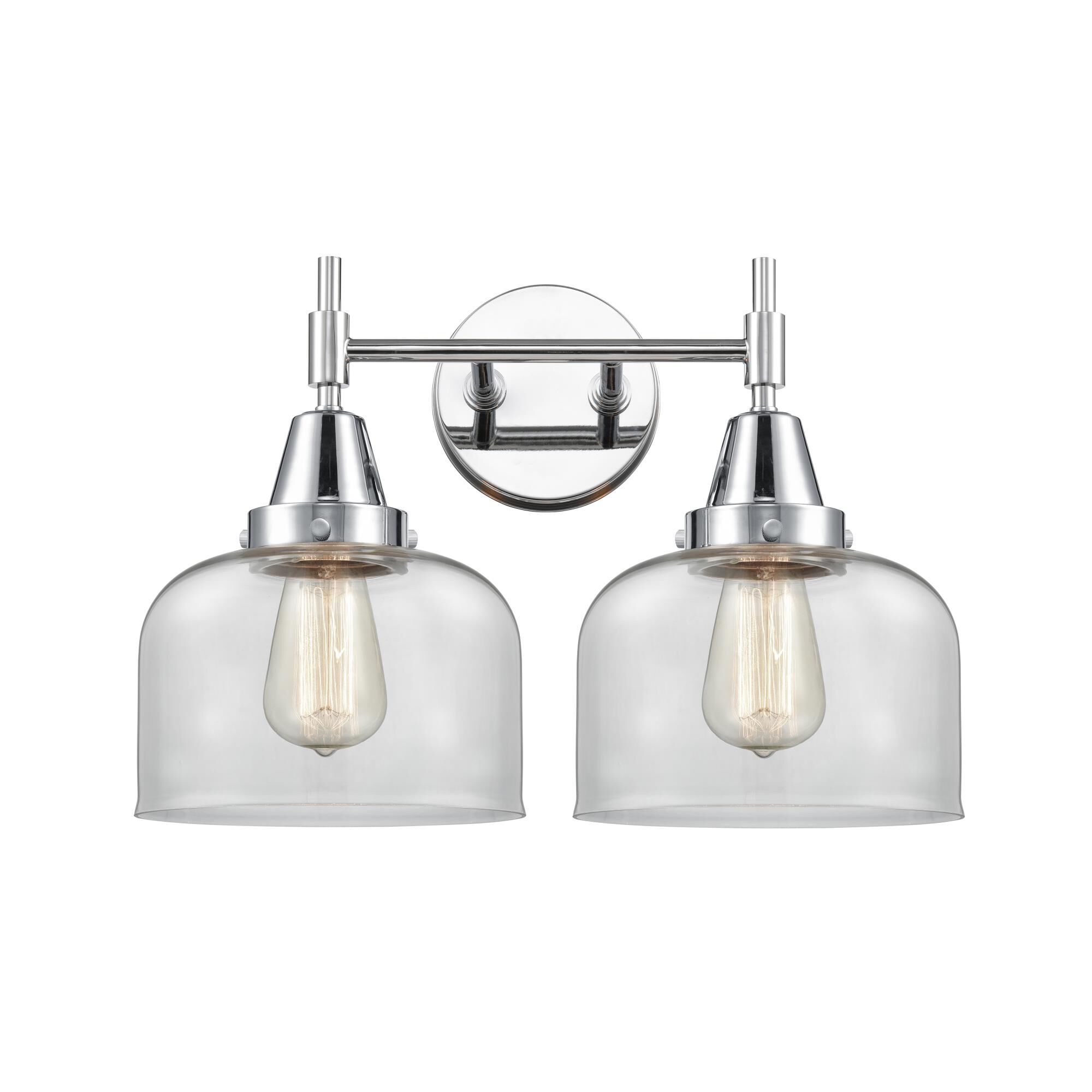 Shown in Polished Chrome finish and Clear Large Cone glass