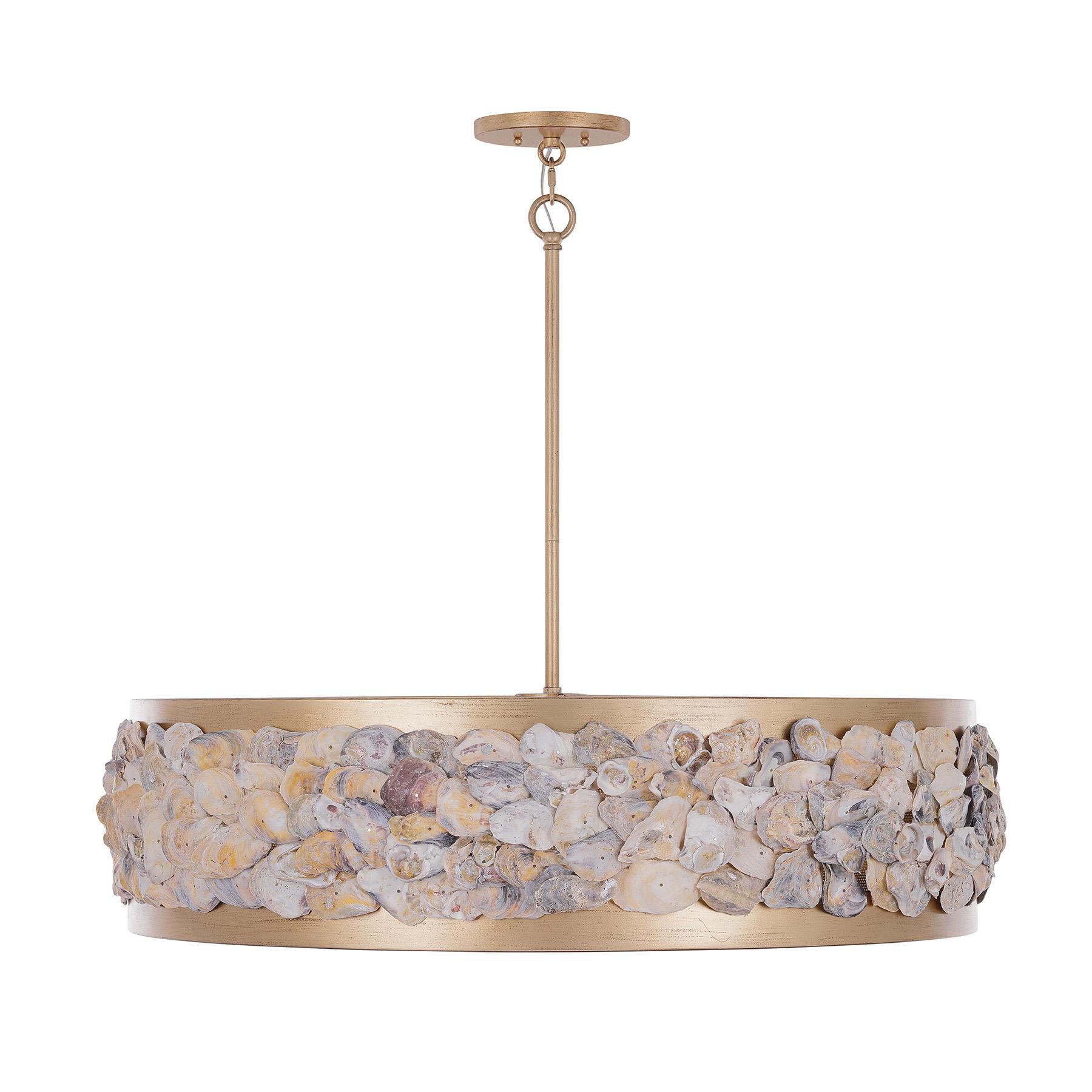 Shown in Chandon finish and Oyster Shell accent